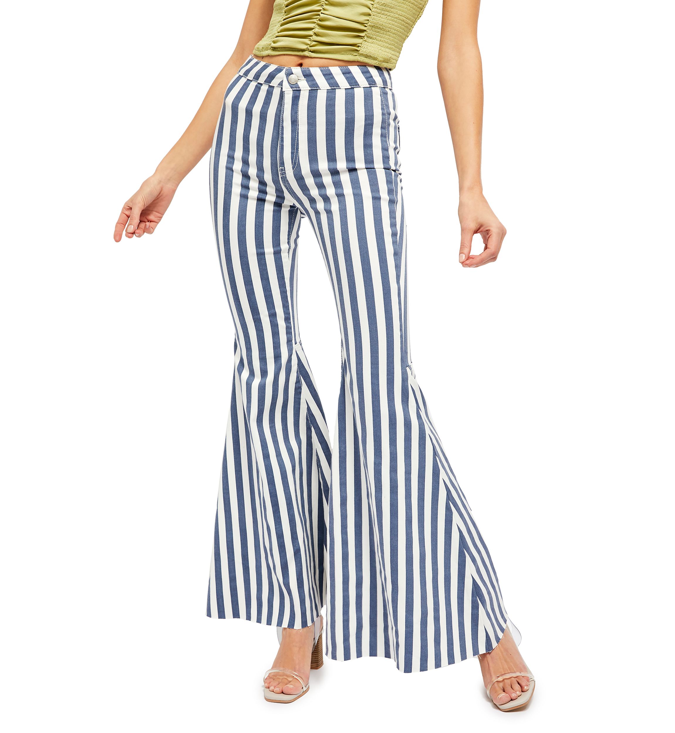 We the Free Just Float On Printed Flare Jeans