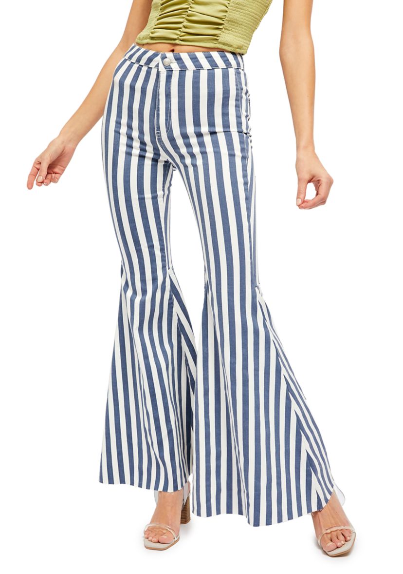 We the Free Just Float On Printed Flare Jeans