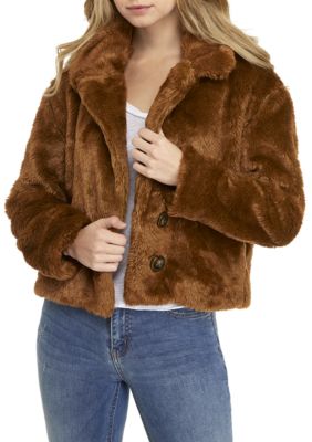 Free People 2-Button Fur Coat | belk