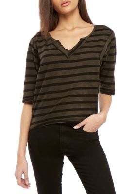 free people first mate striped elbow sleeve to