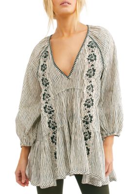 free people hey lady puff sleeve knit to