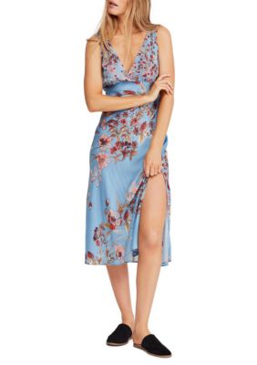 free people never too late maxi slip dres