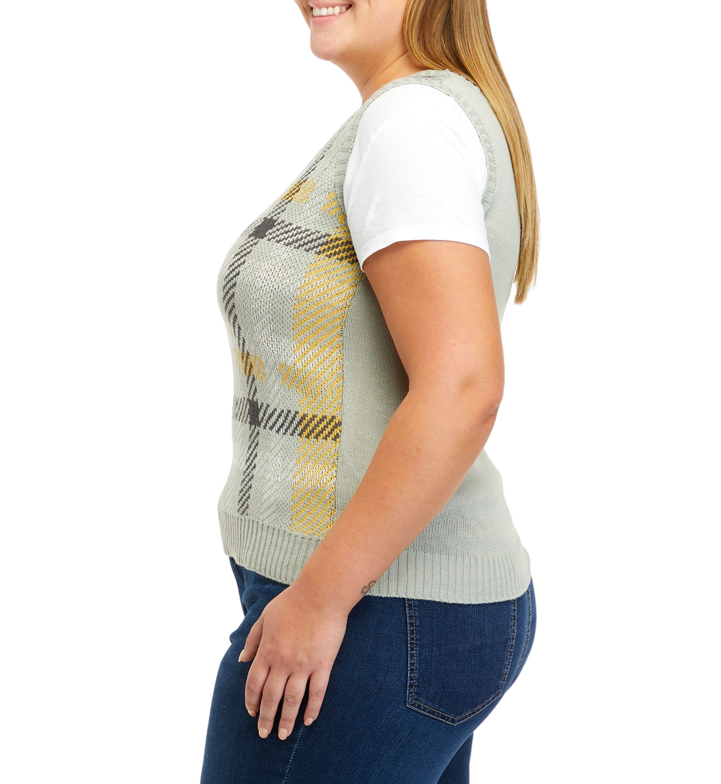 Plus Size Sleeveless Sweater Vest