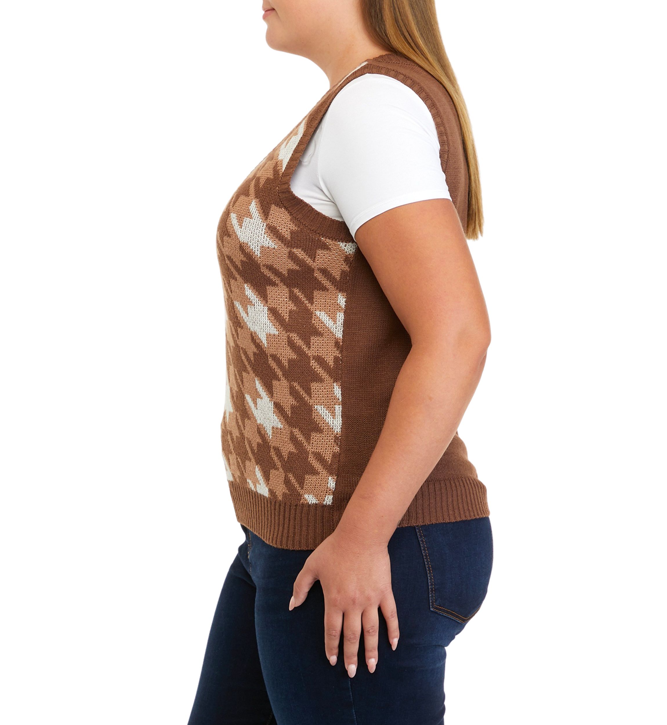 Plus Size Sleeveless Sweater Vest