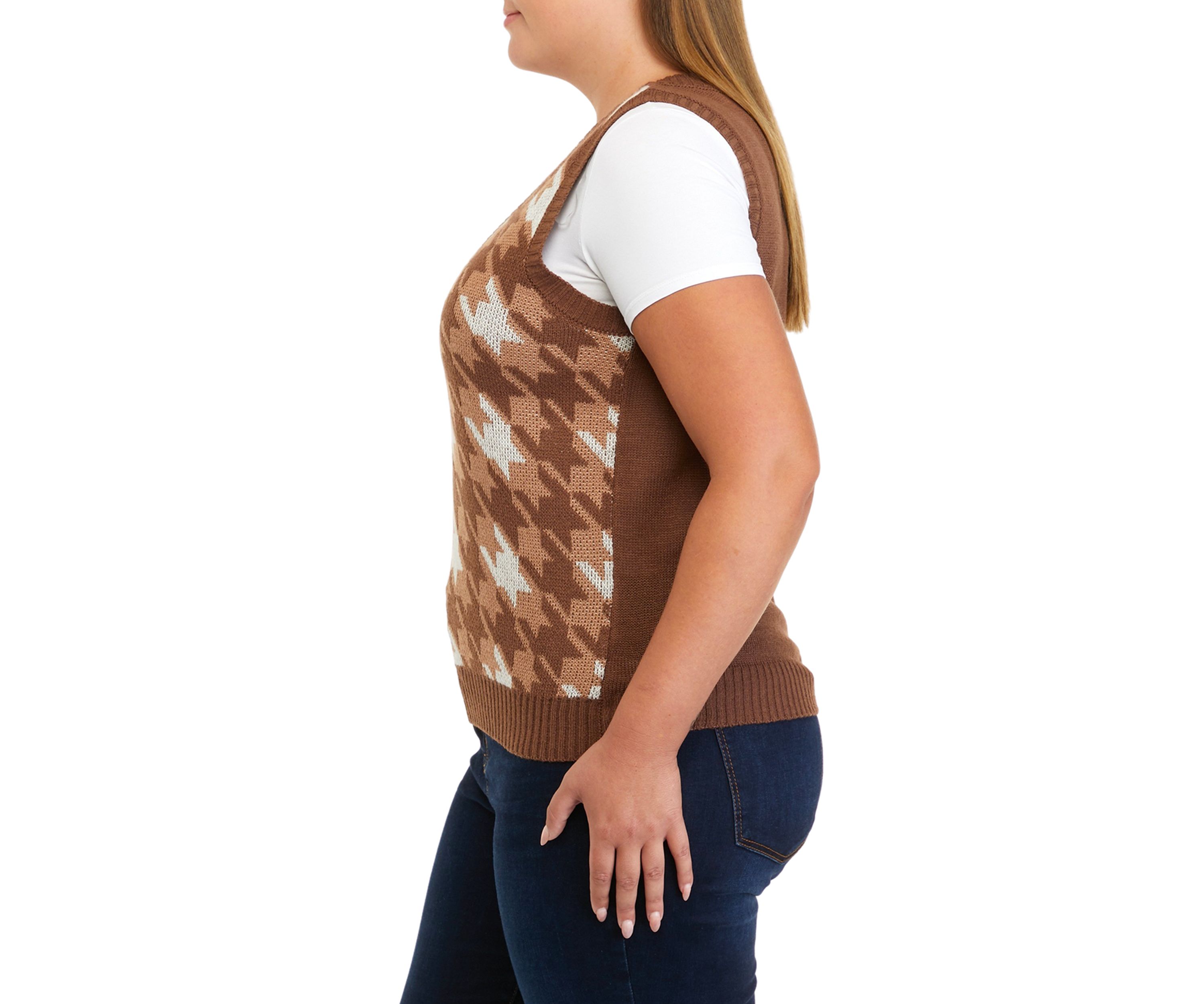 Plus Size Sleeveless Sweater Vest