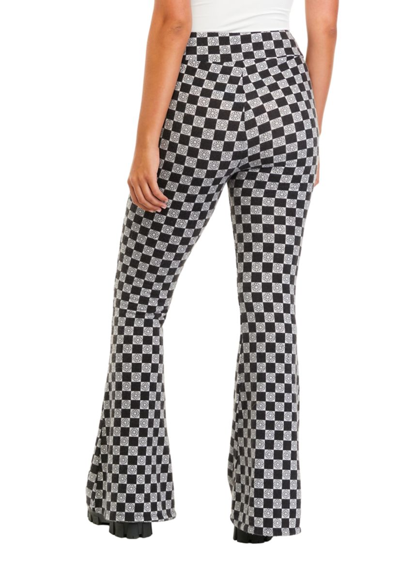 Juniors Pull On Hacci Flare Pants