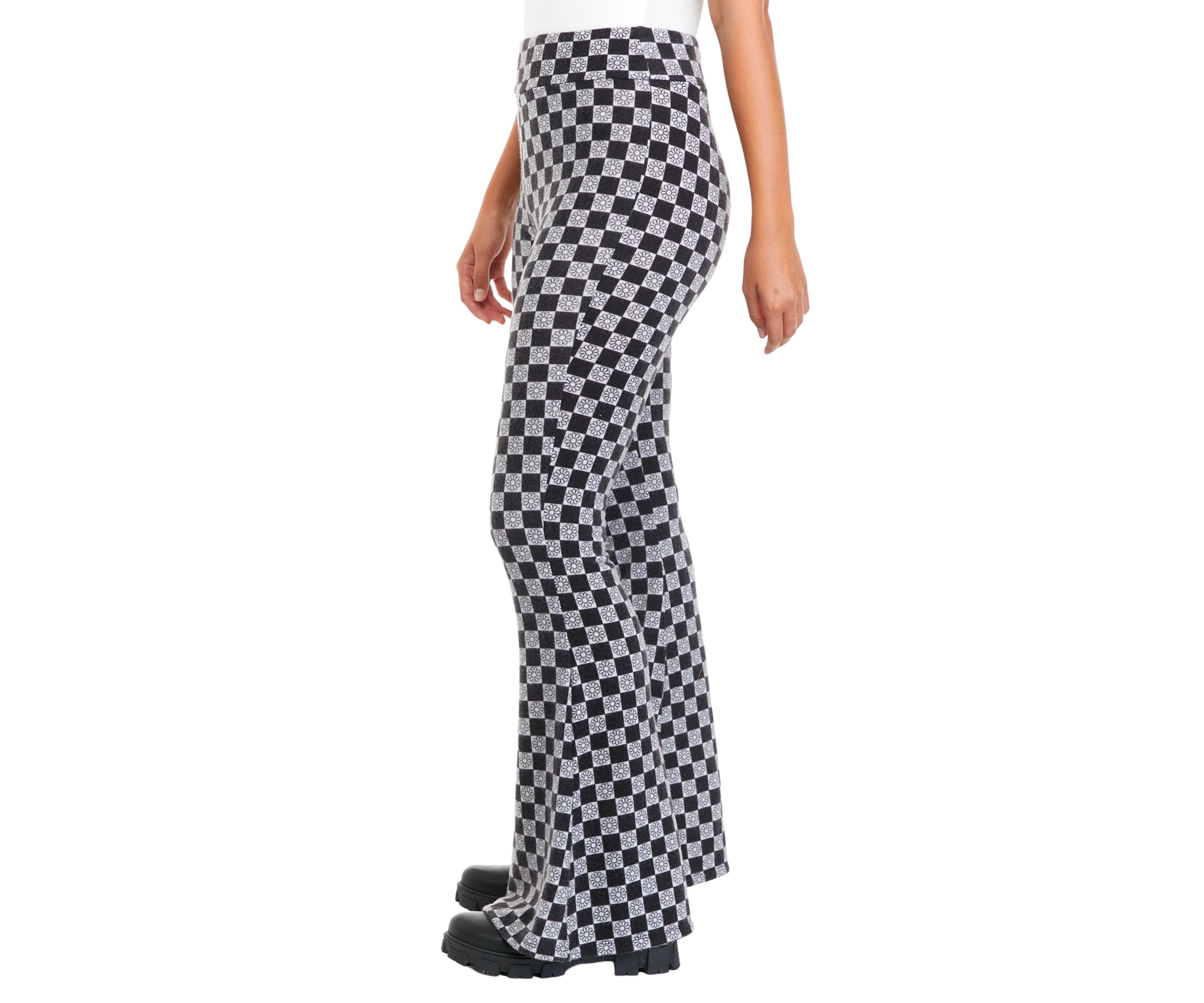 Juniors Pull On Hacci Flare Pants