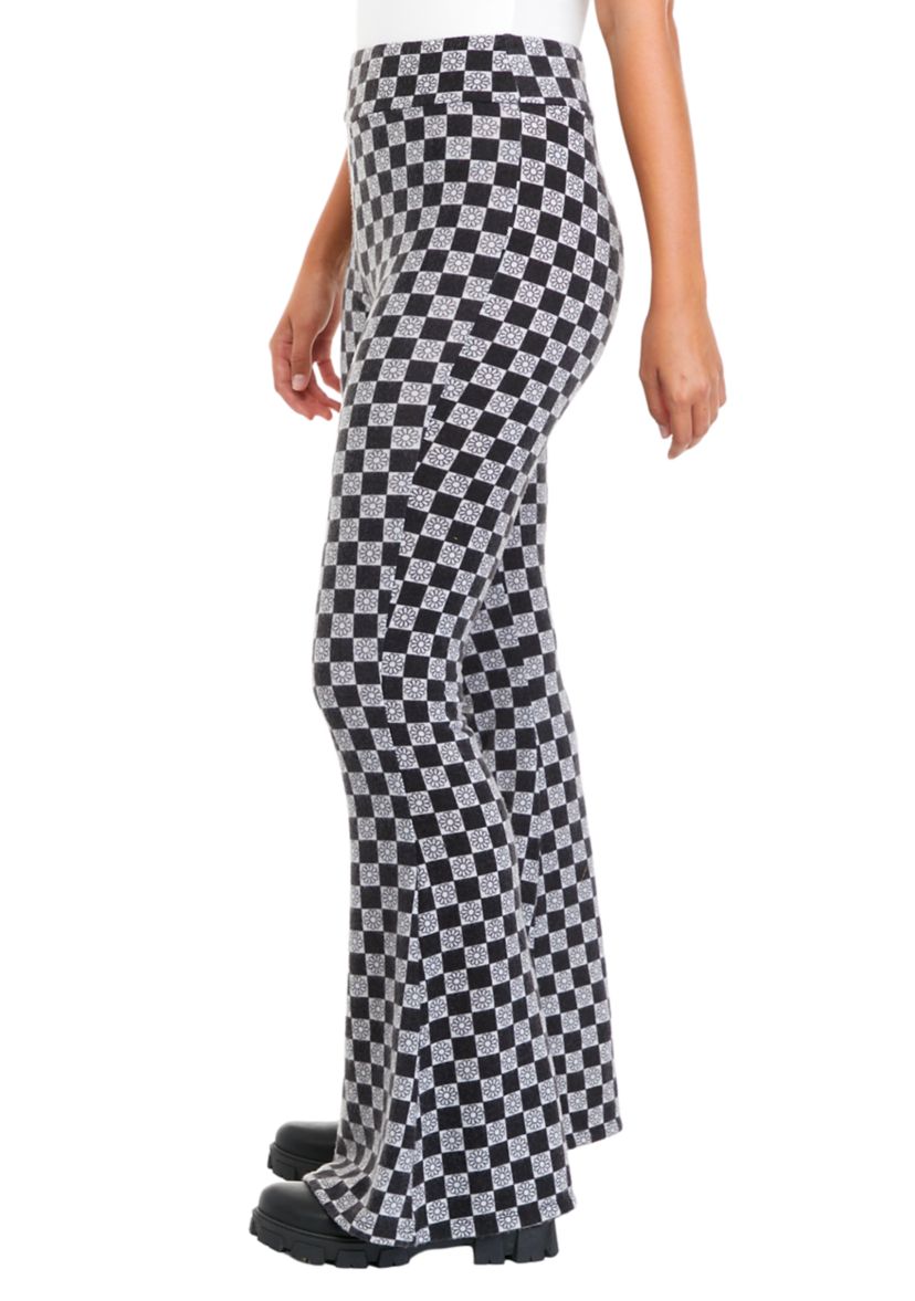 Juniors Pull On Hacci Flare Pants
