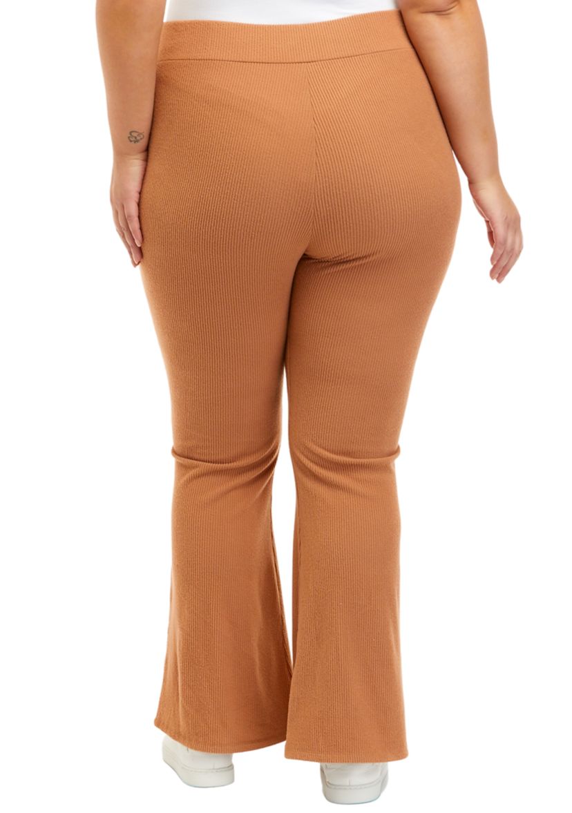 Plus Size Hacci Flare Pants