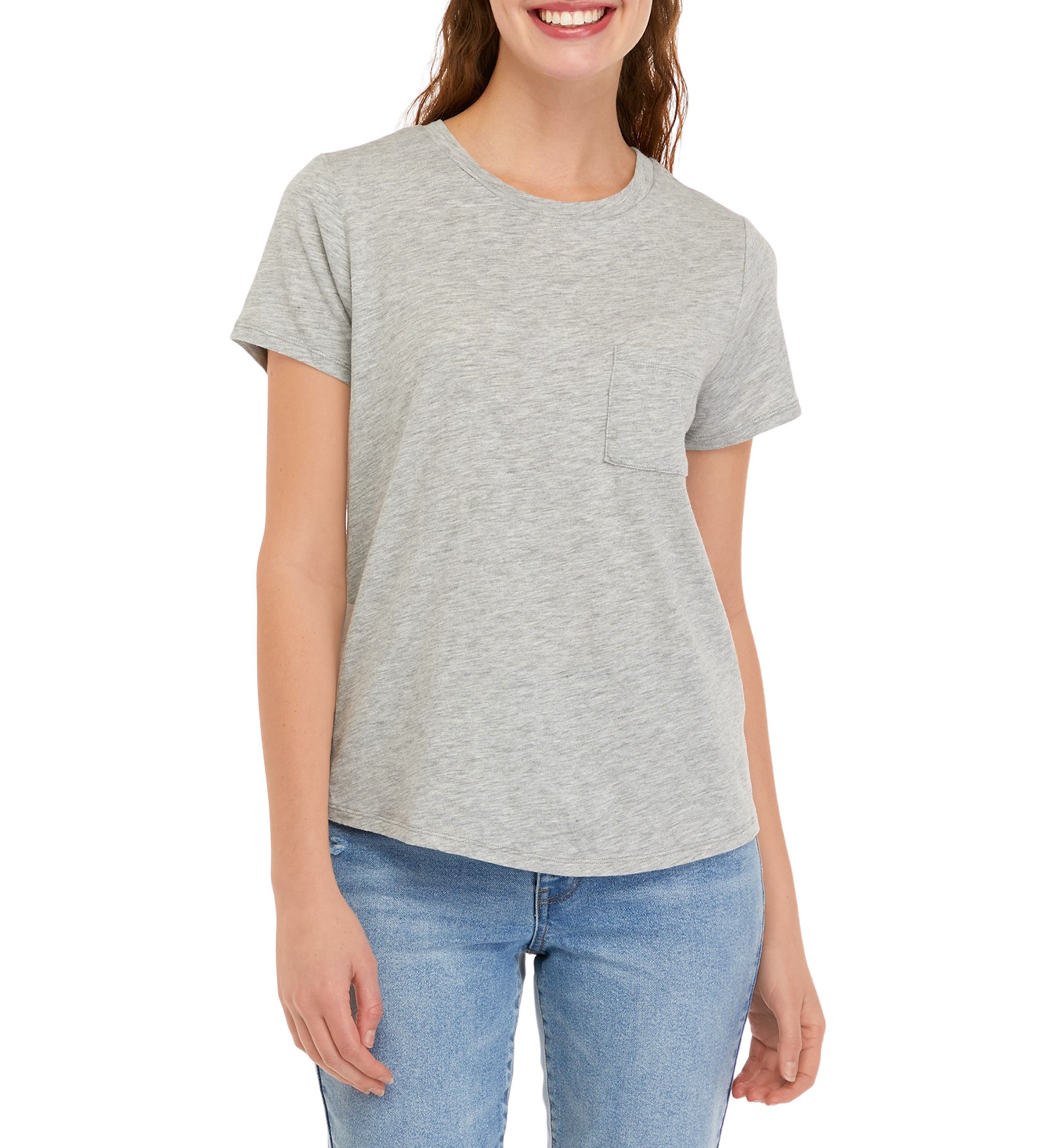 Juniors Short Sleeve Pocket T-Shirt 