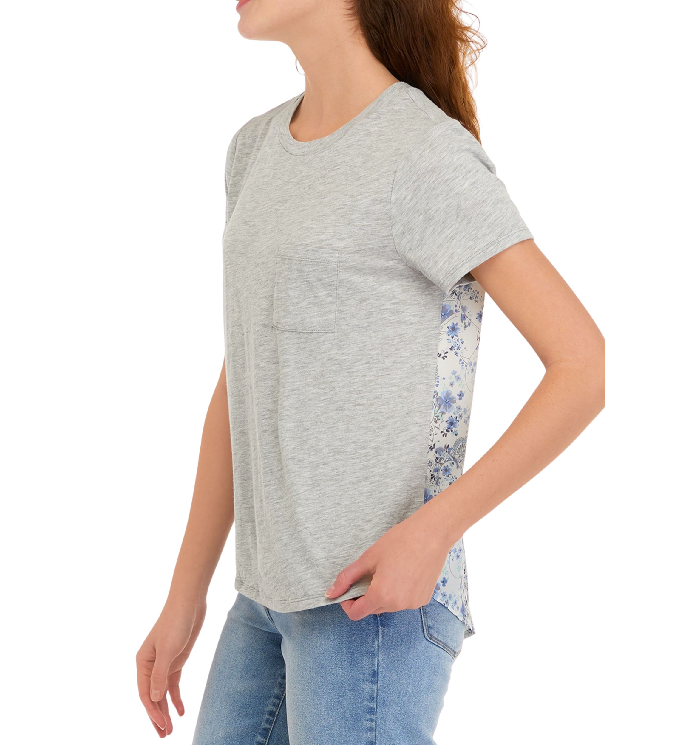 Juniors Short Sleeve Pocket T-Shirt 
