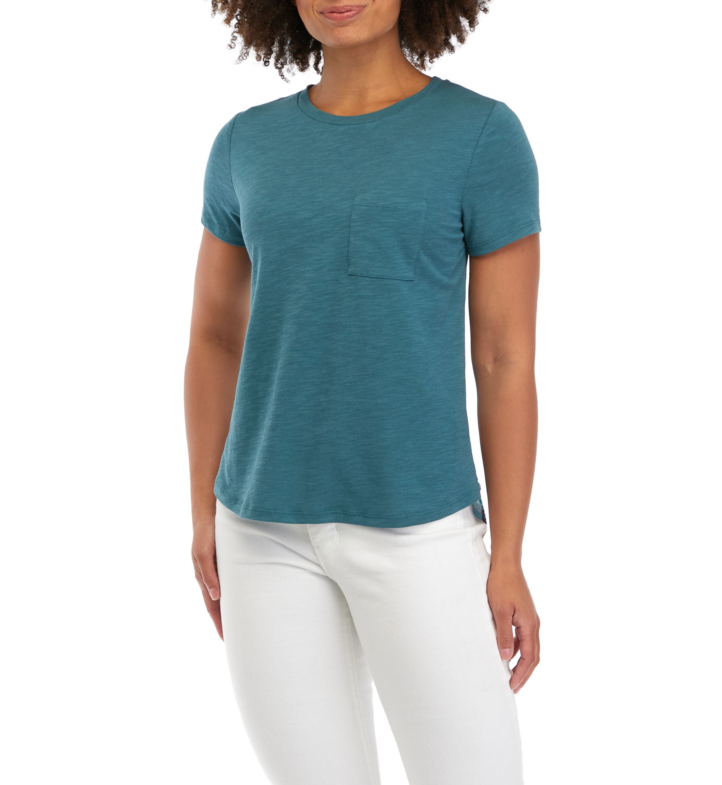   Juniors Short Sleeve Pocket T-Shirt 