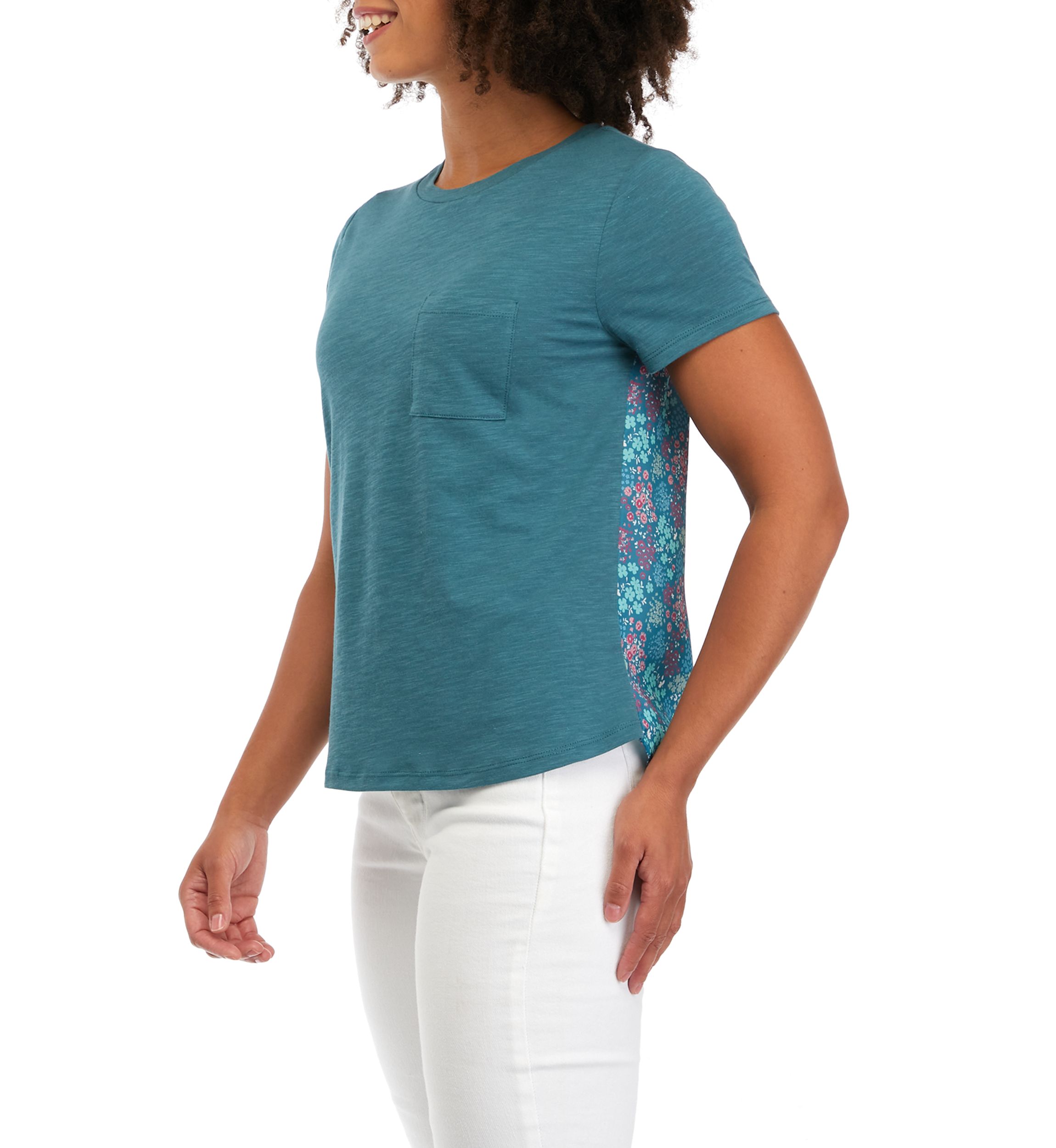   Juniors Short Sleeve Pocket T-Shirt 