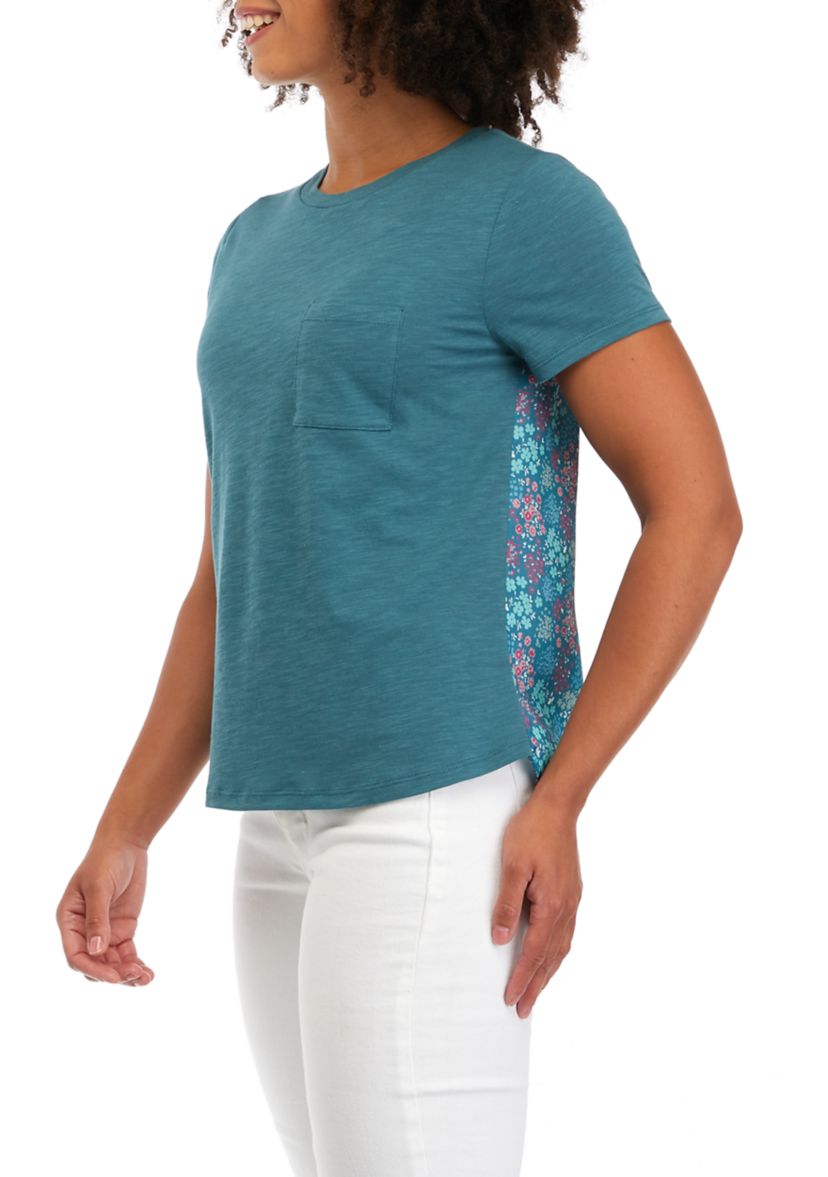   Juniors Short Sleeve Pocket T-Shirt 