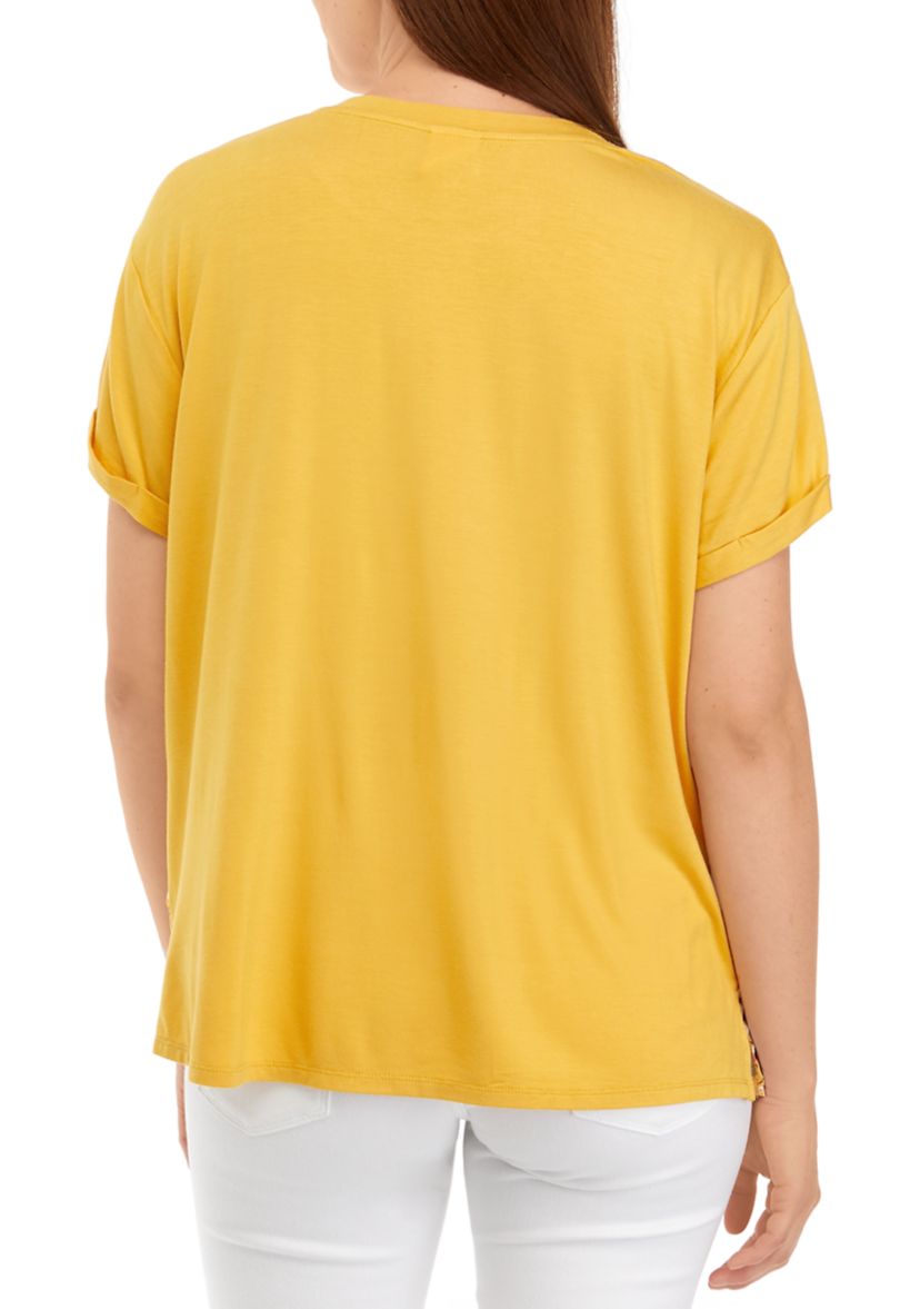 Juniors Floral Printed T-Shirt