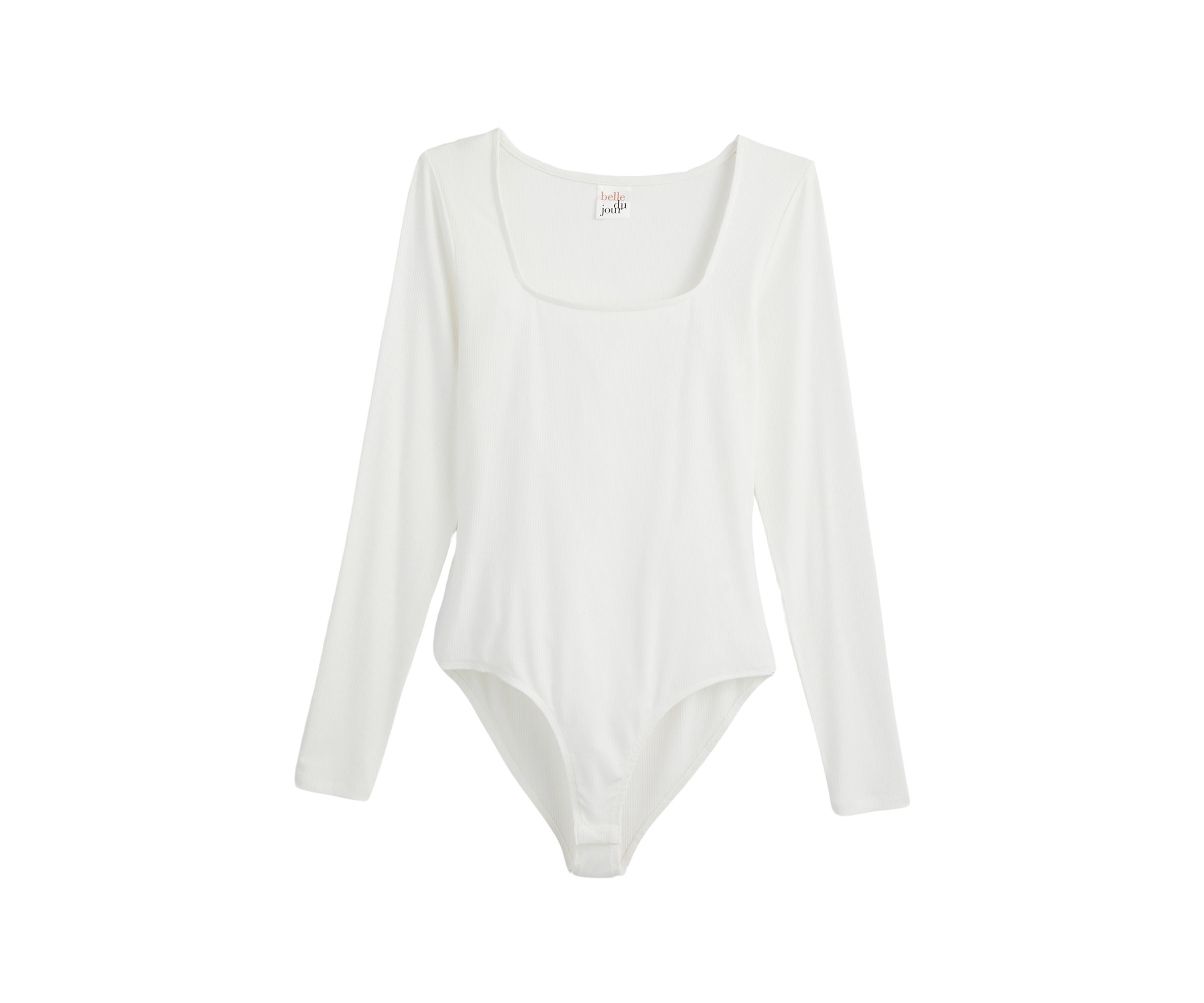 Juniors Long Sleeve Square Neck Bodysuit