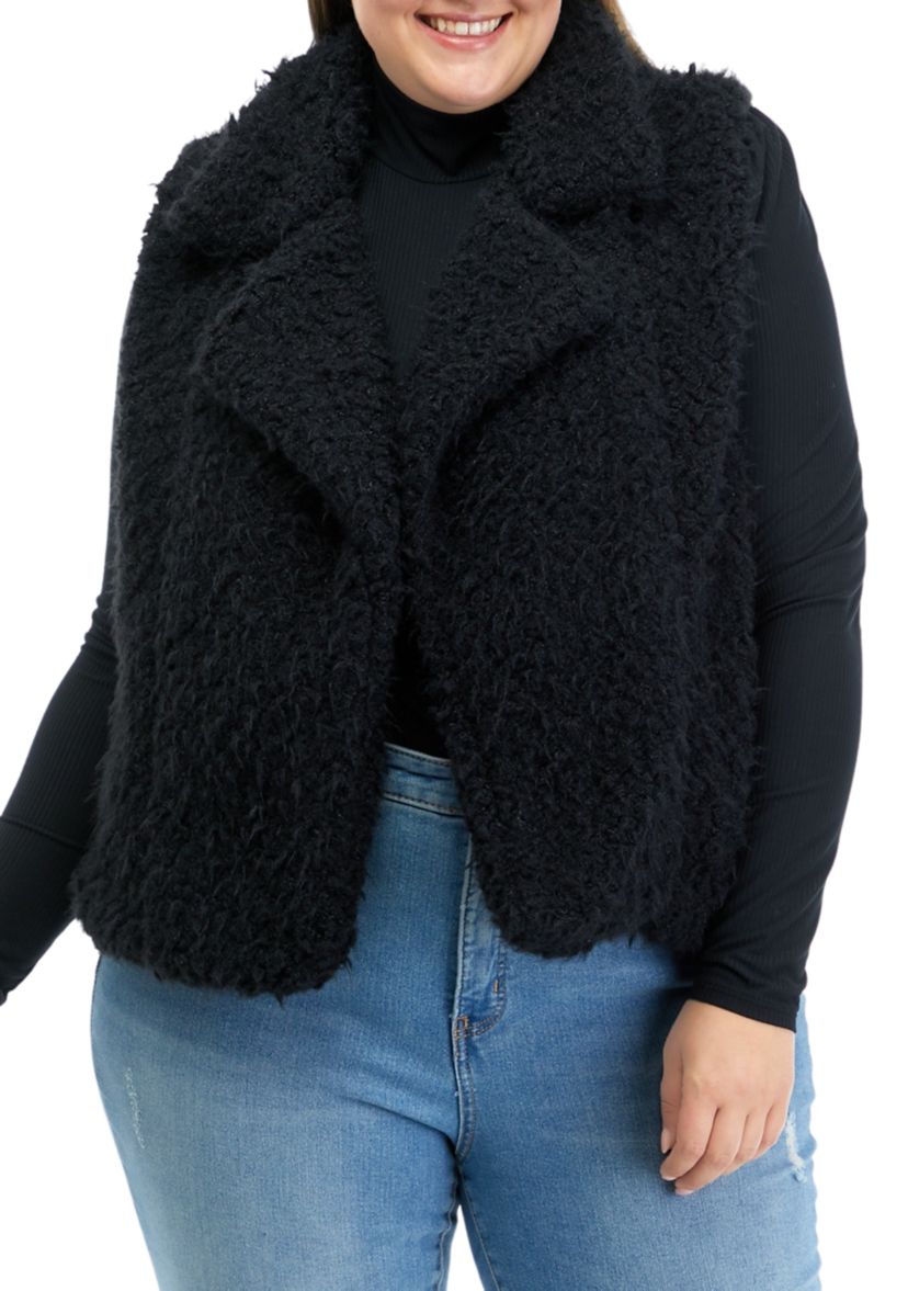 Plus Size Sleeveless Woobie Vest