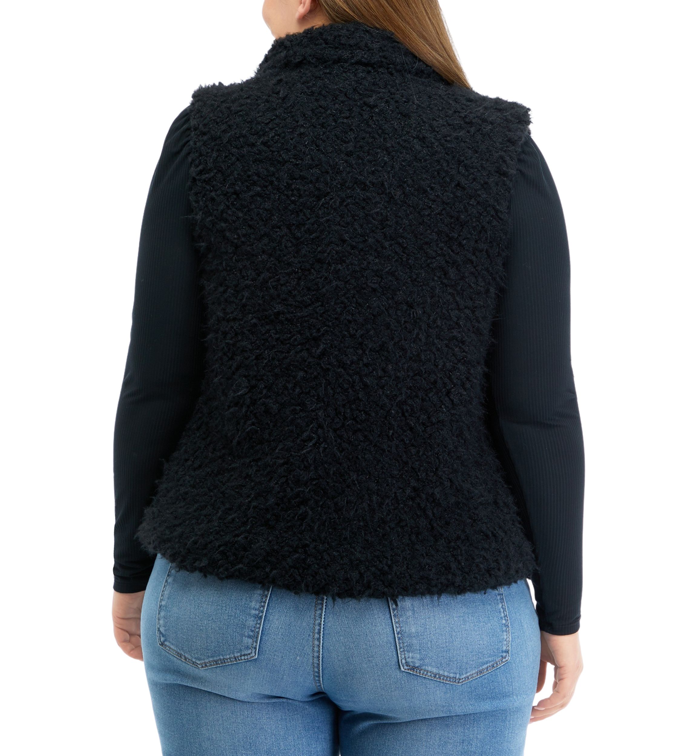 Plus Size Sleeveless Woobie Vest