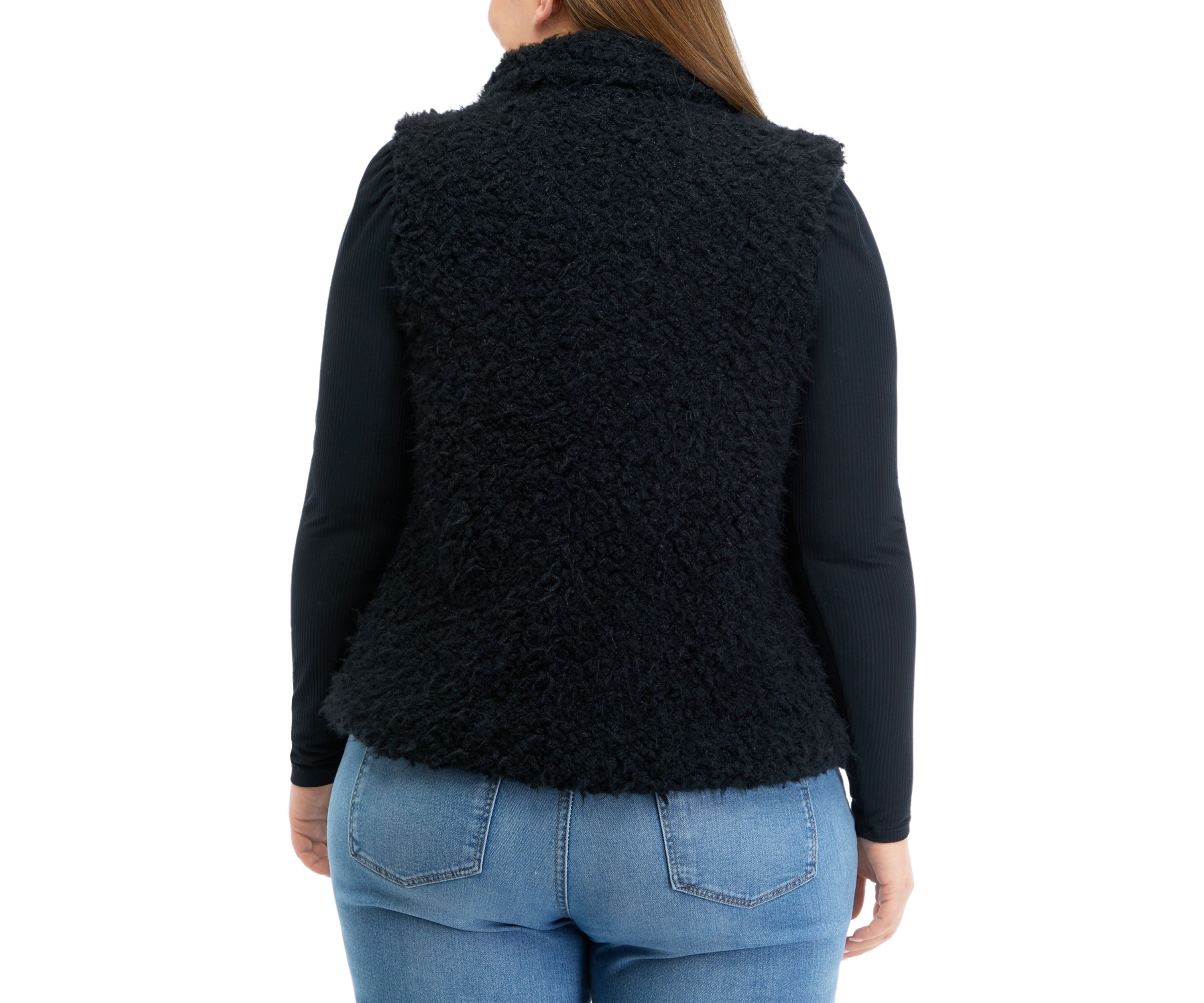 Plus Size Sleeveless Woobie Vest