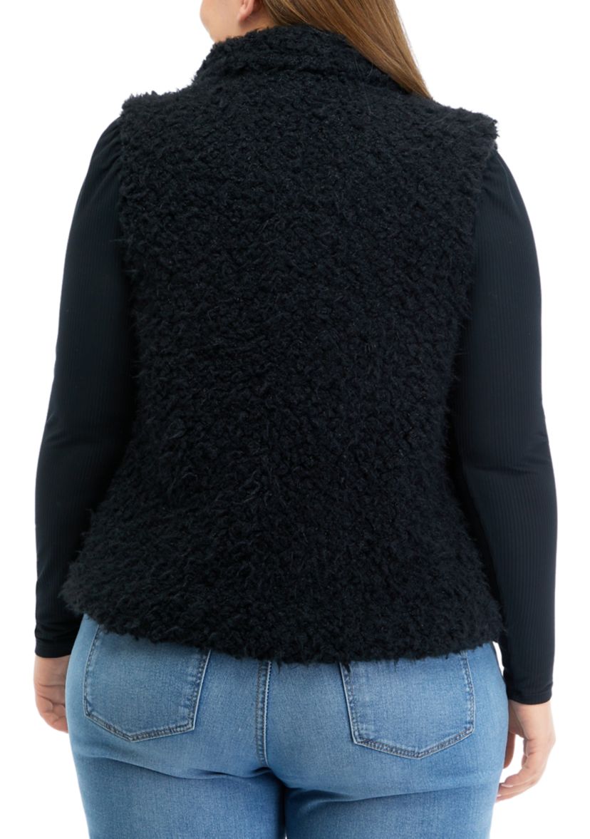 Plus Size Sleeveless Woobie Vest