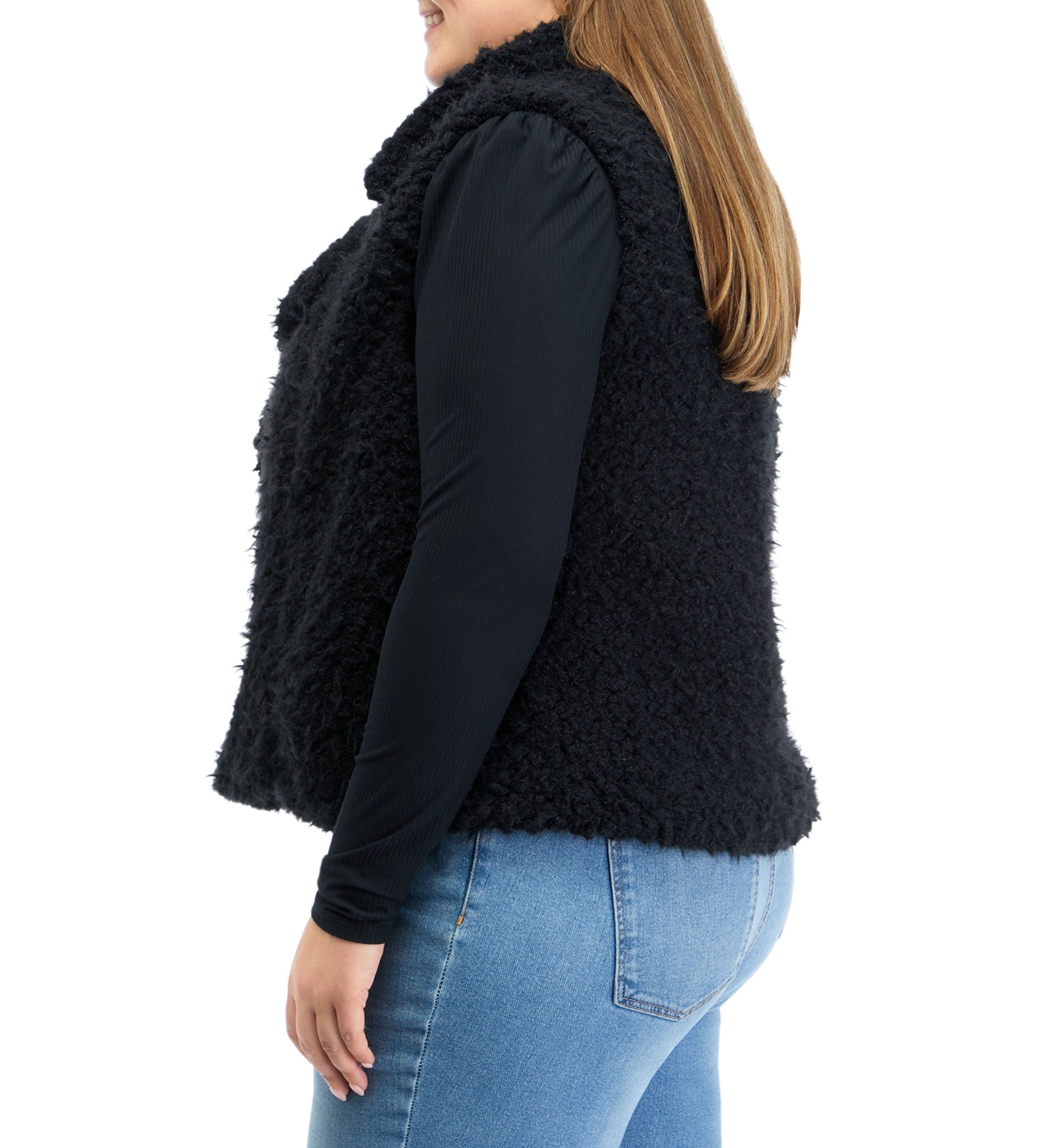 Plus Size Sleeveless Woobie Vest