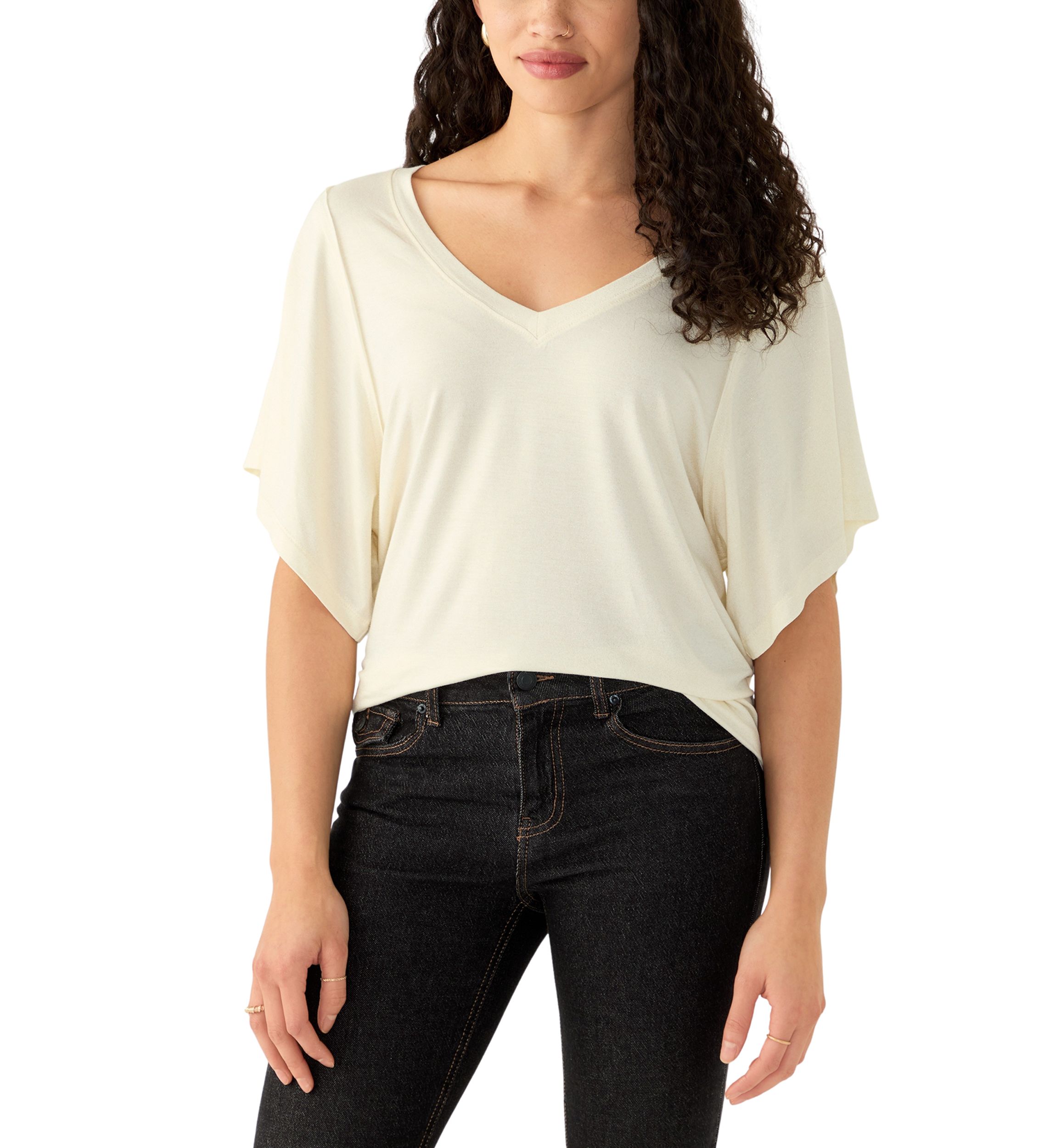 Womens Deconstructed Short Sleeve T-Shirt