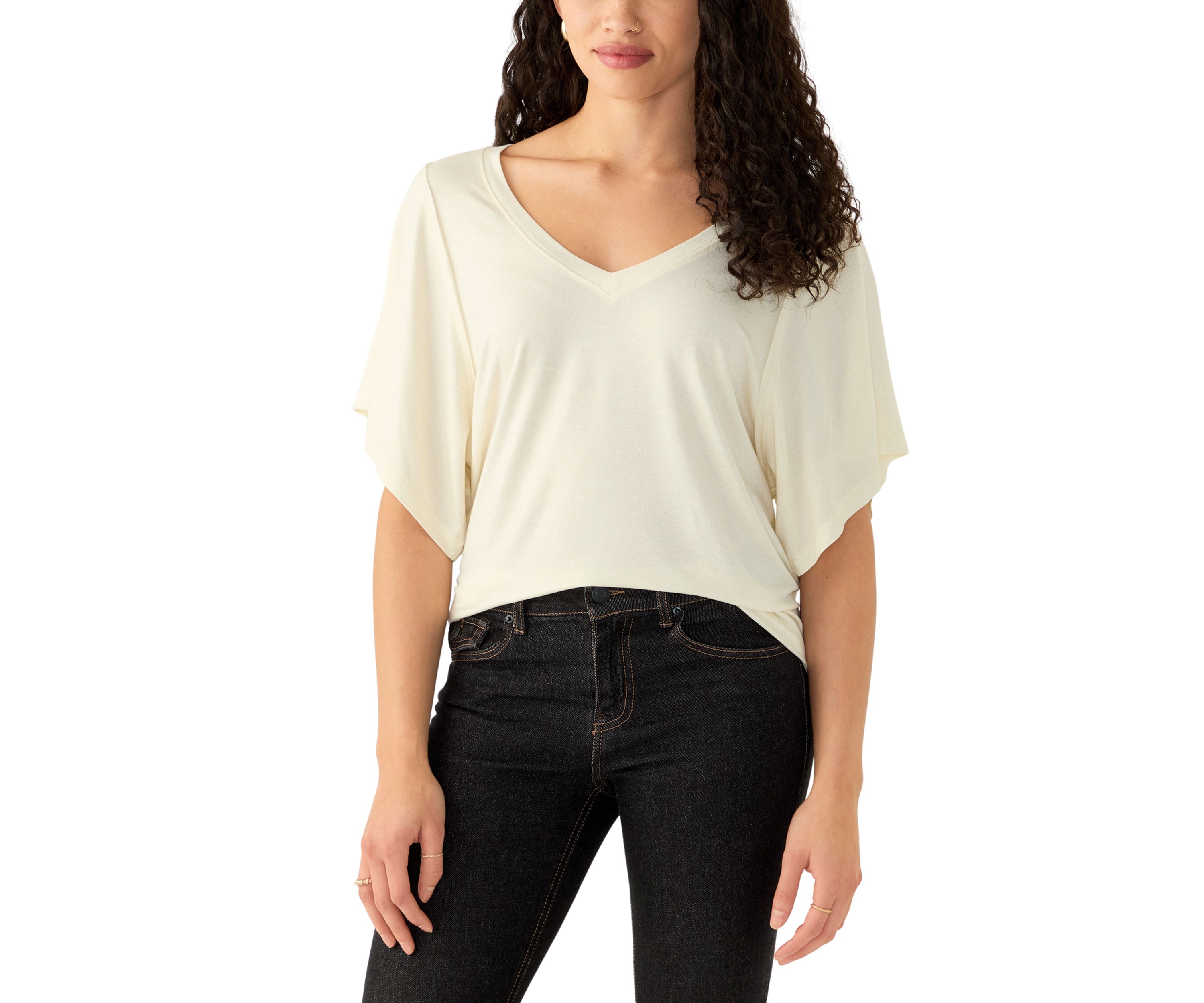 Womens Deconstructed Short Sleeve T-Shirt
