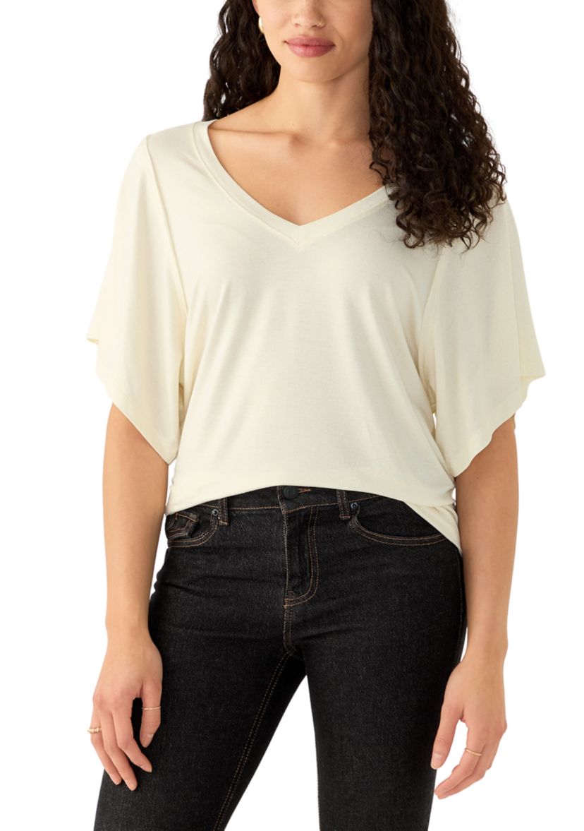 Womens Deconstructed Short Sleeve T-Shirt