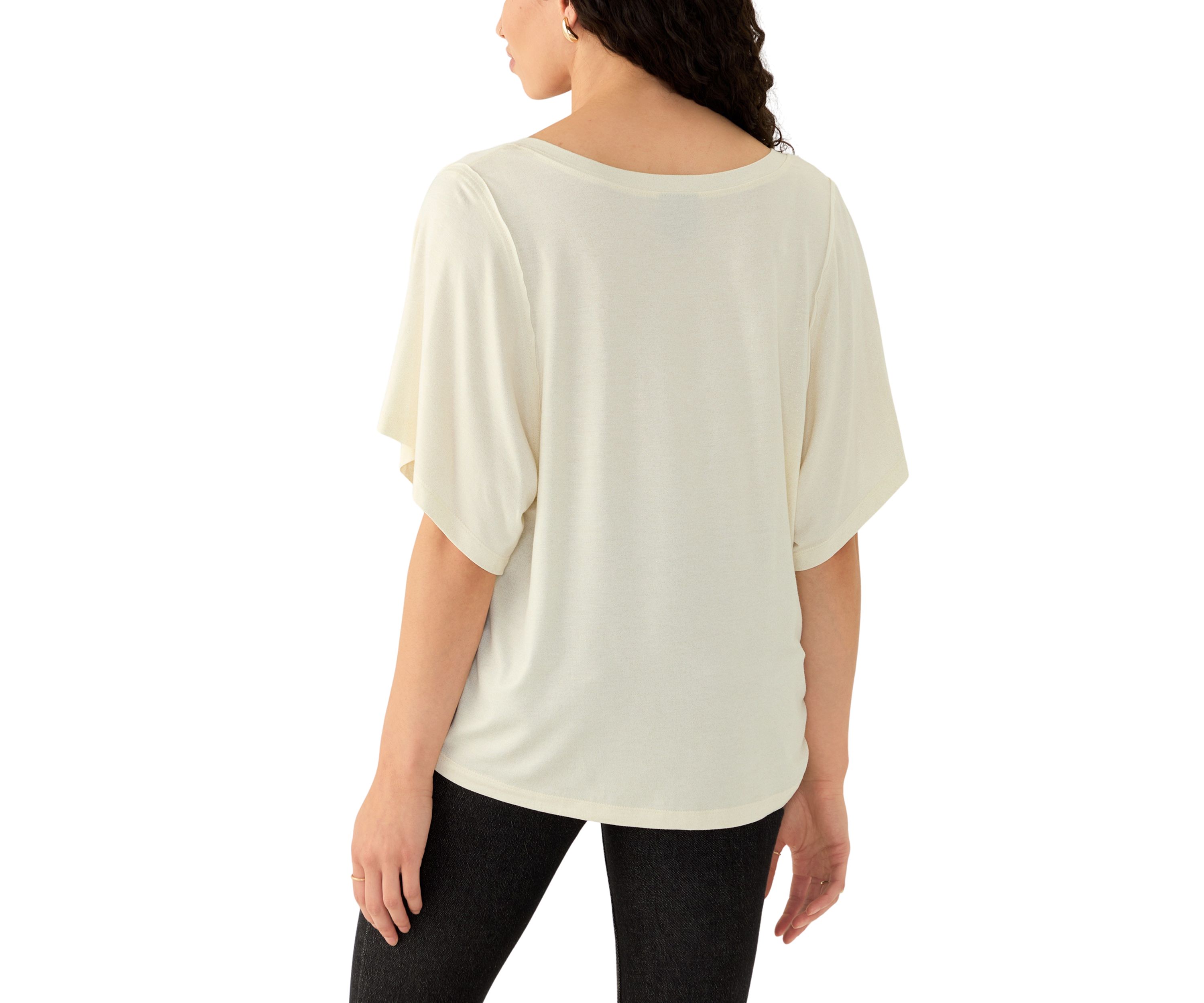 Womens Deconstructed Short Sleeve T-Shirt