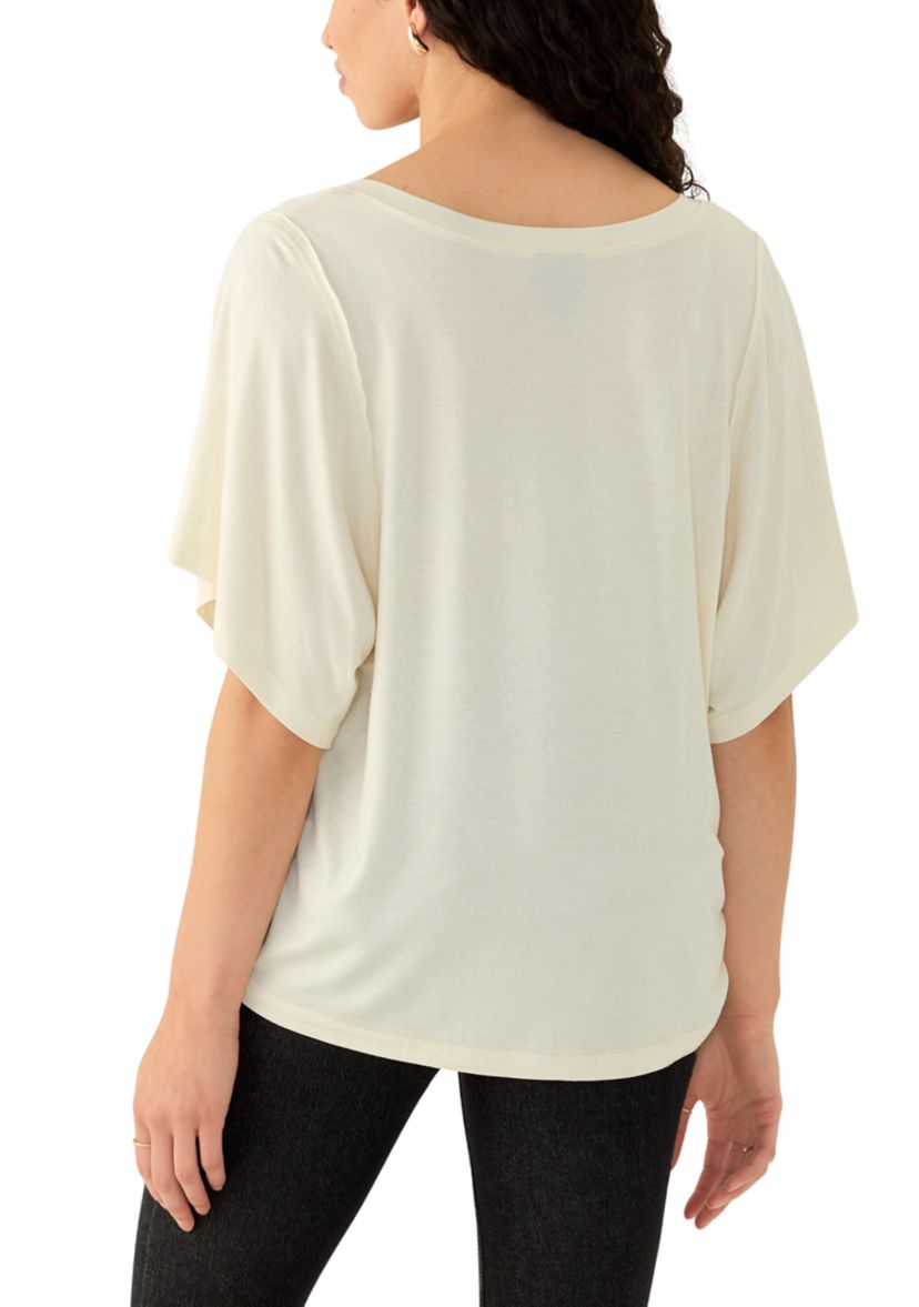 Womens Deconstructed Short Sleeve T-Shirt