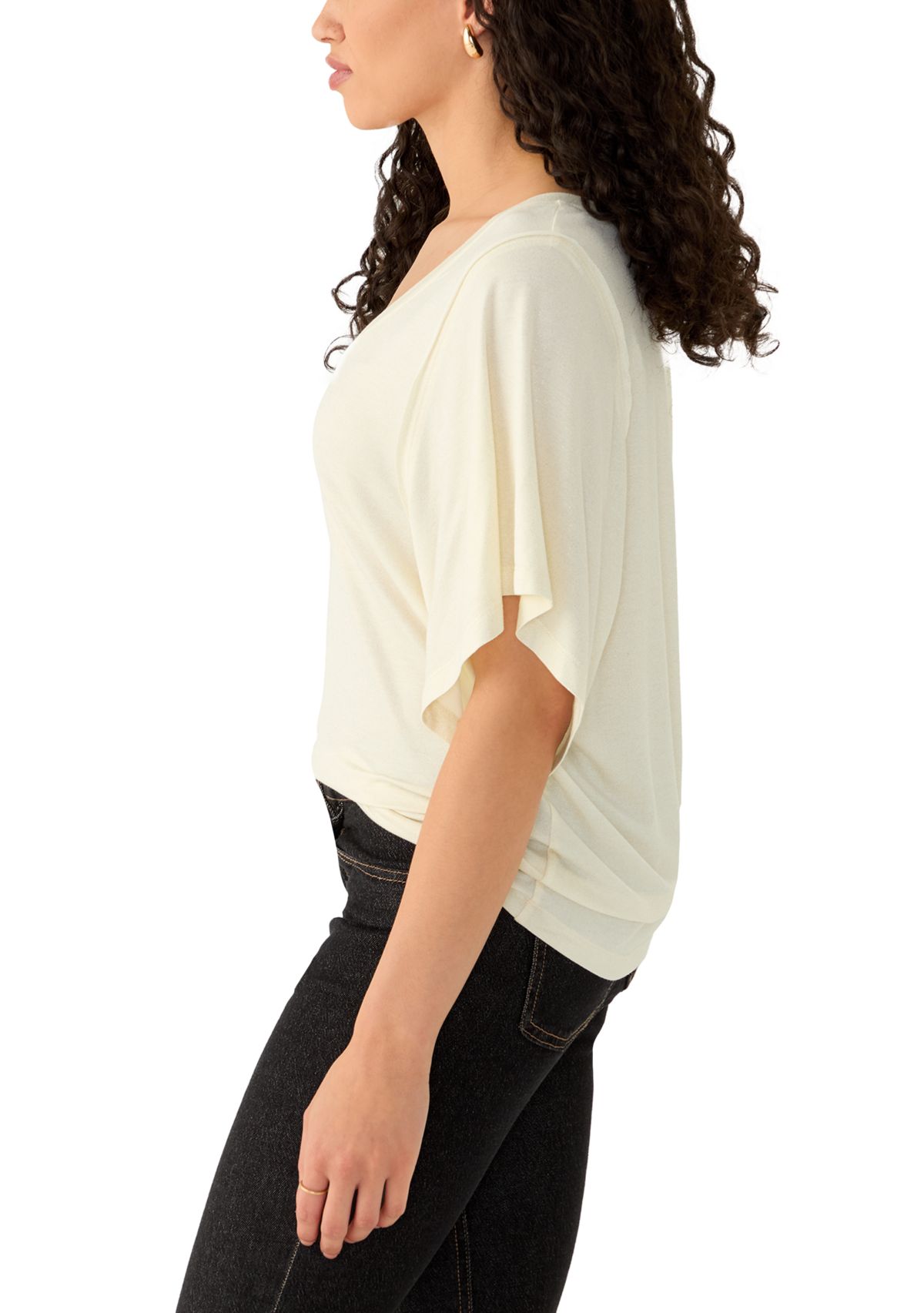Womens Deconstructed Short Sleeve T-Shirt