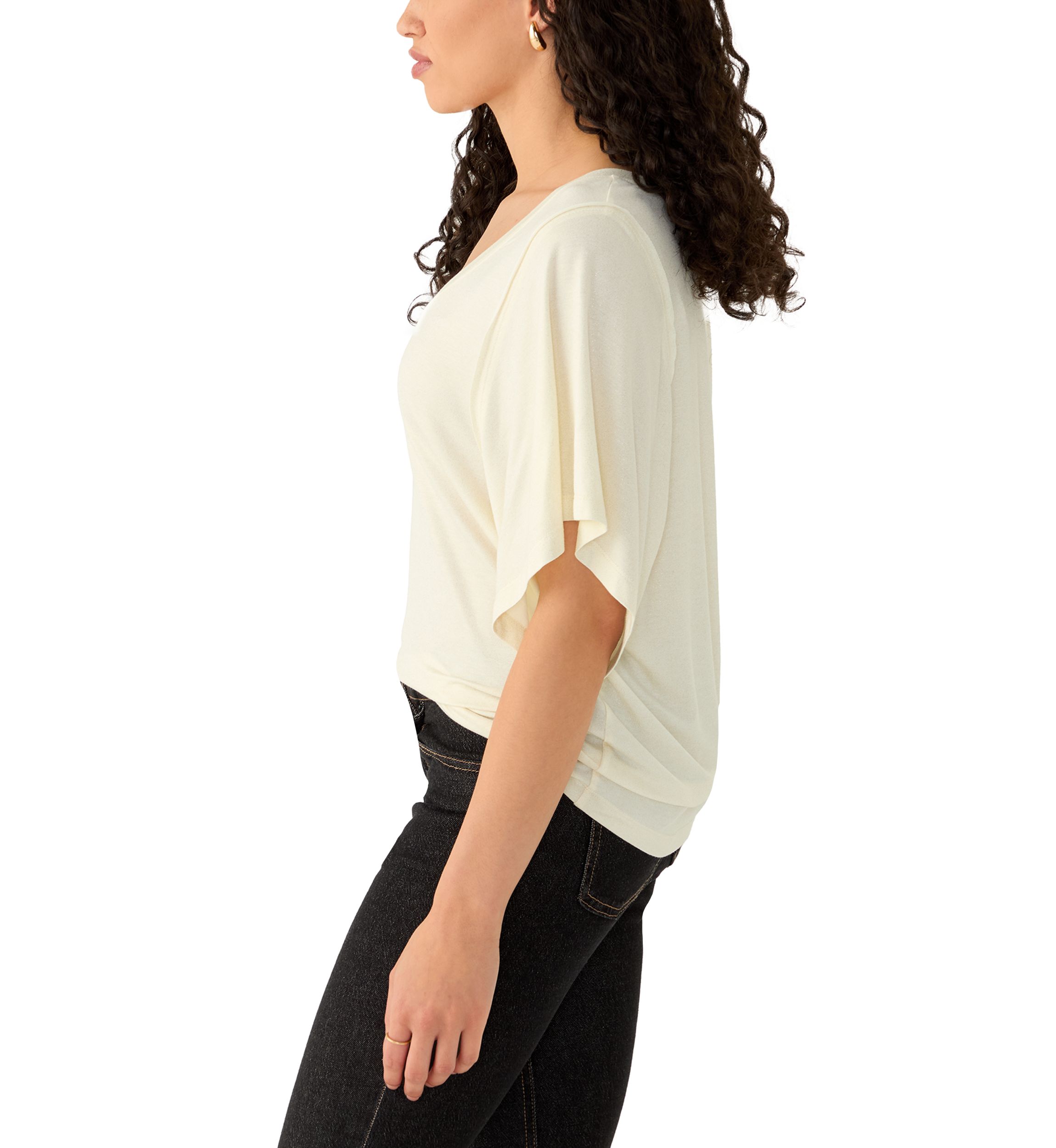 Womens Deconstructed Short Sleeve T-Shirt