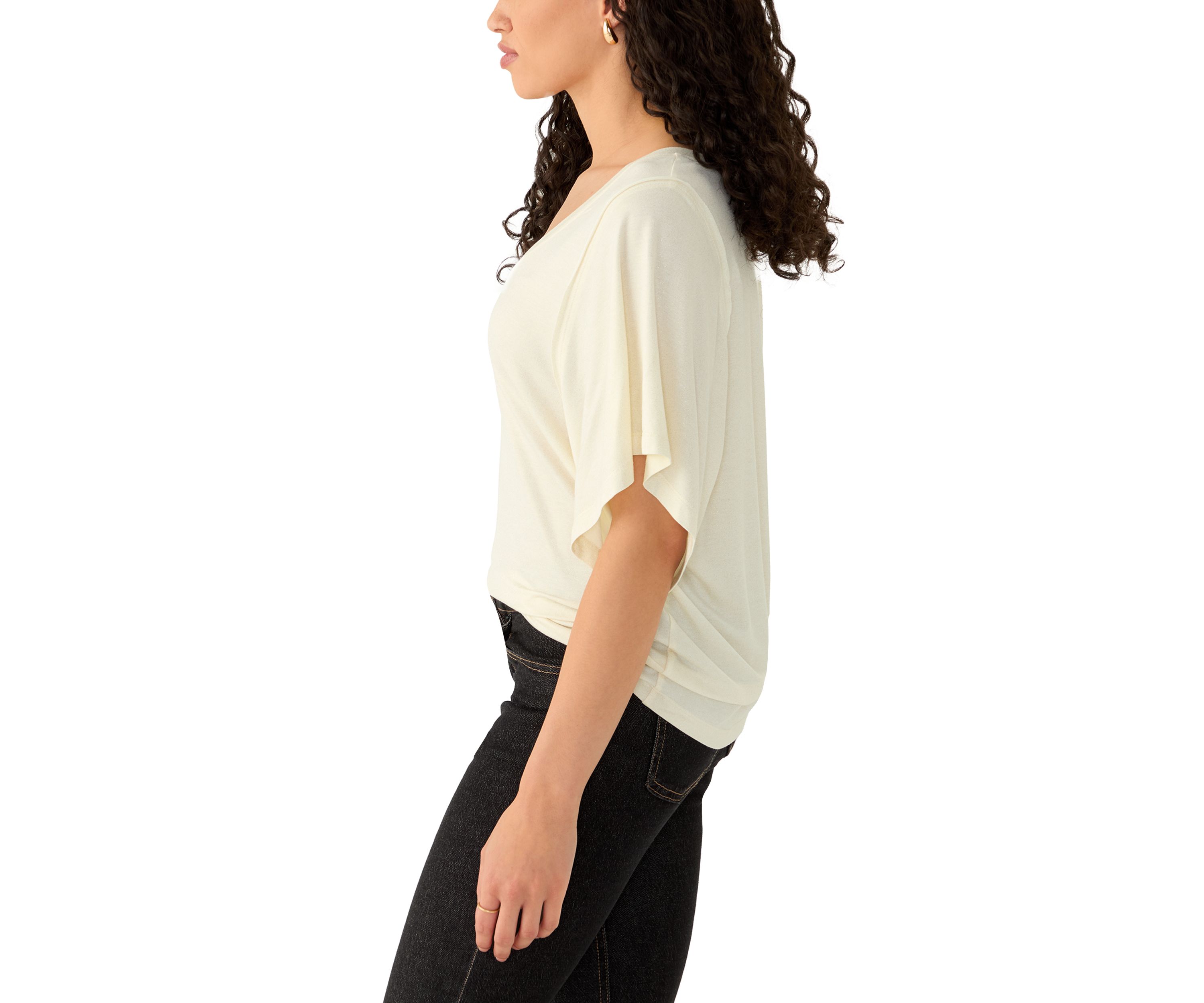 Womens Deconstructed Short Sleeve T-Shirt