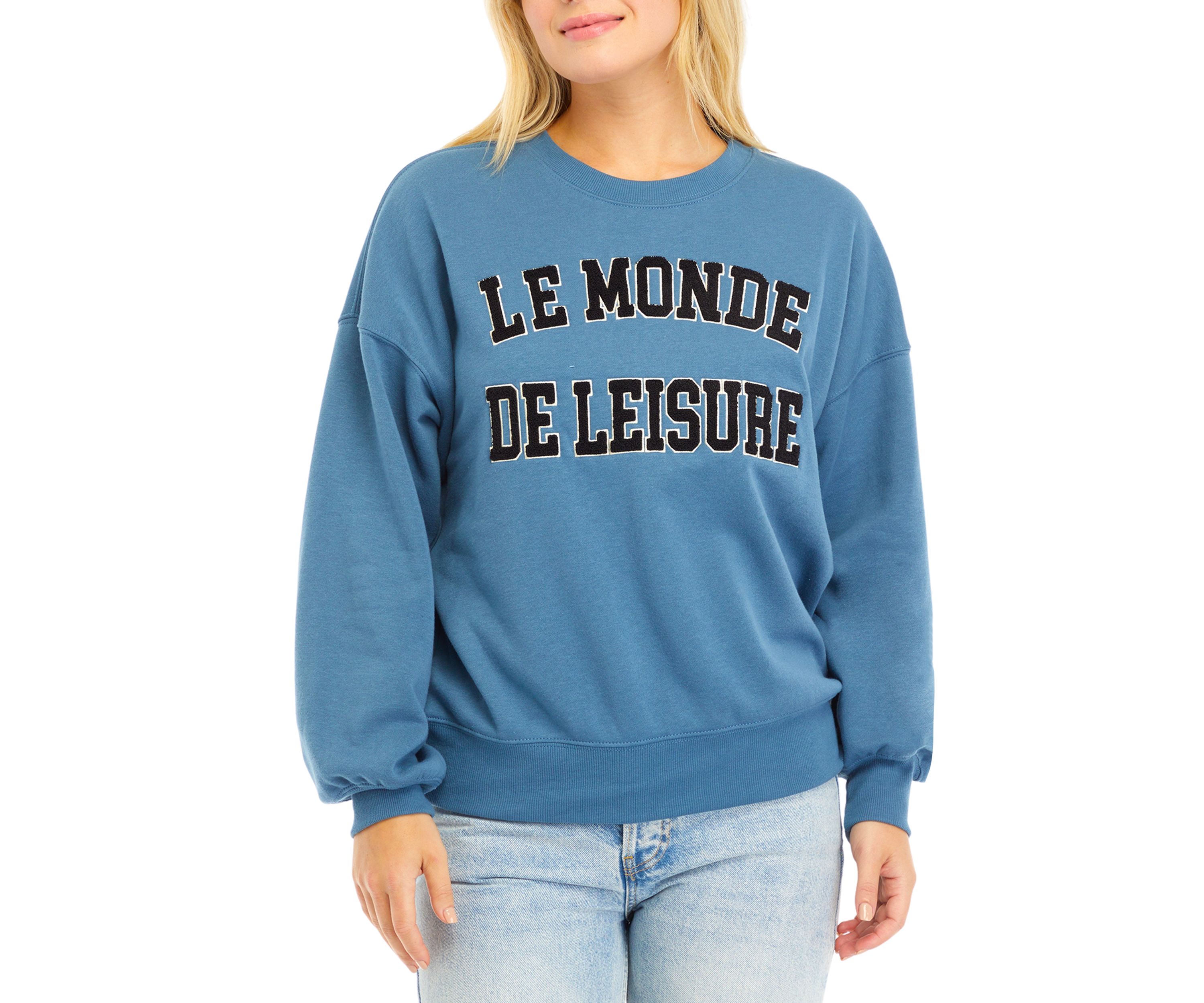 Womens Le Monde Graphic Pullover