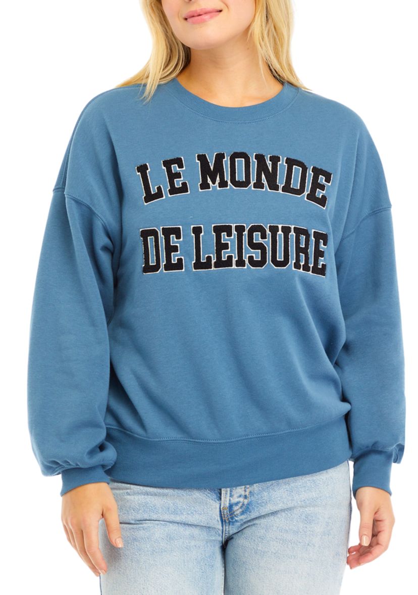 Womens Le Monde Graphic Pullover