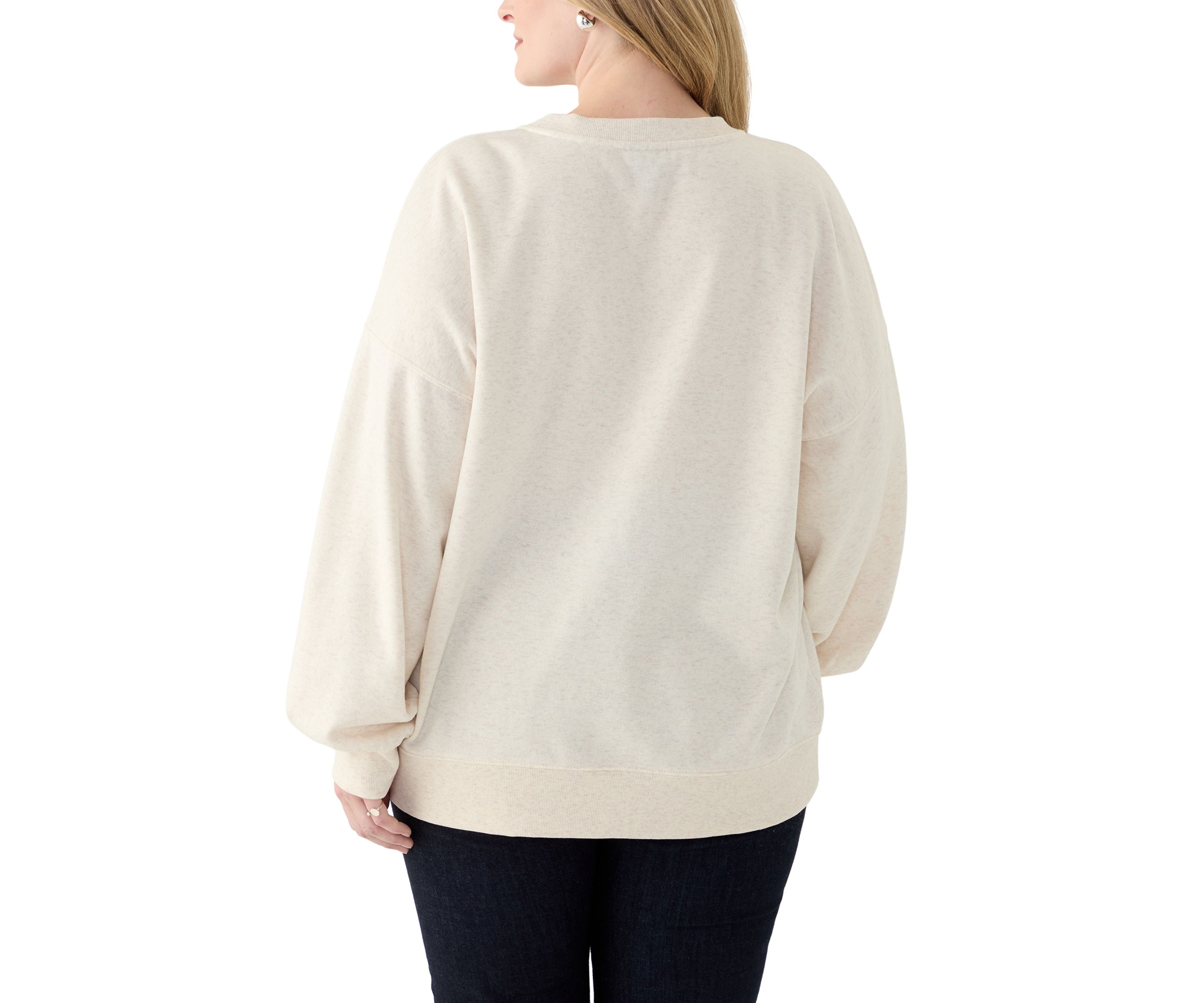 Plus Size NYC Crew Neck Sweatshirt
