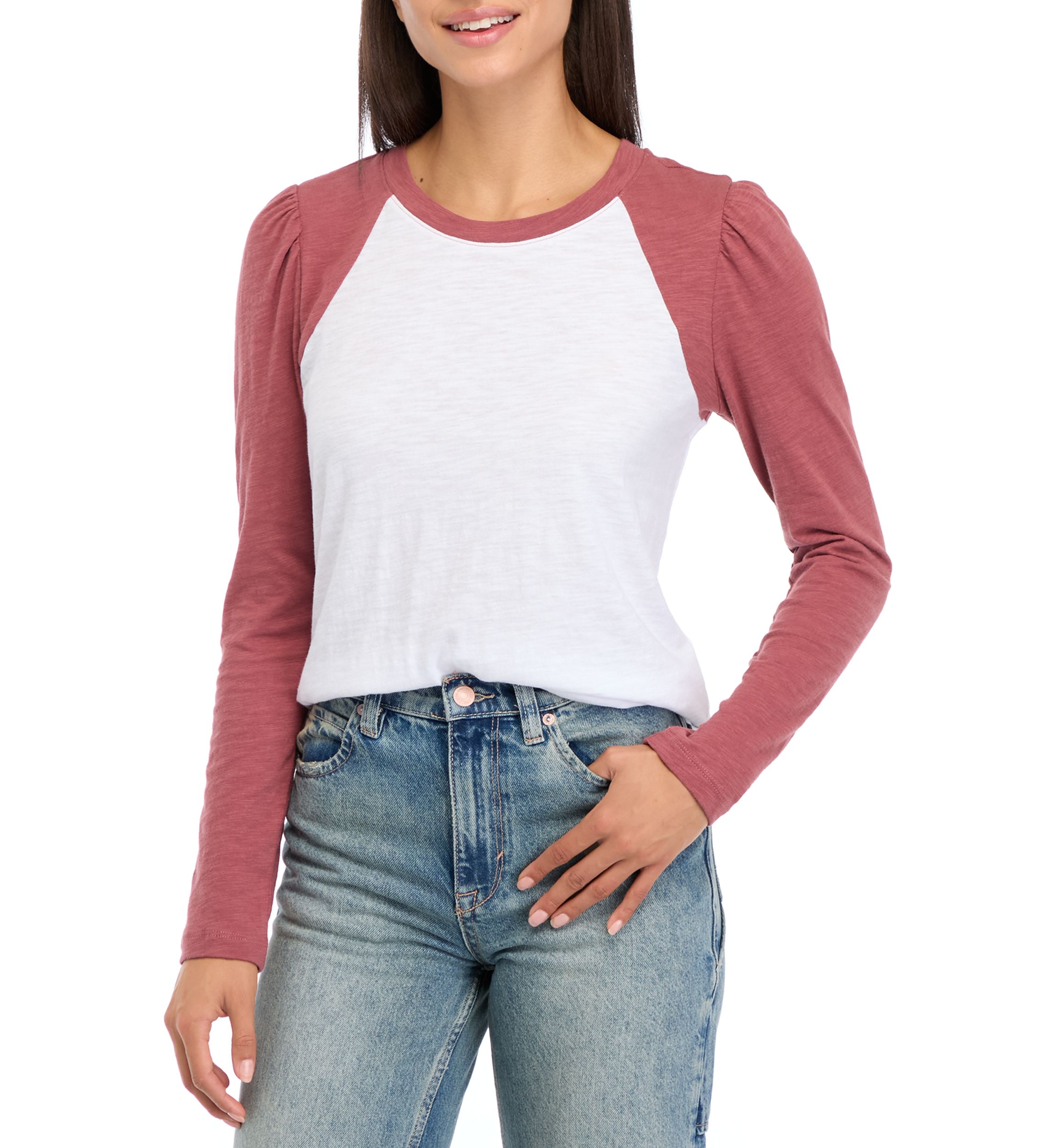Womens Long Sleeve Baseball T-Shirt