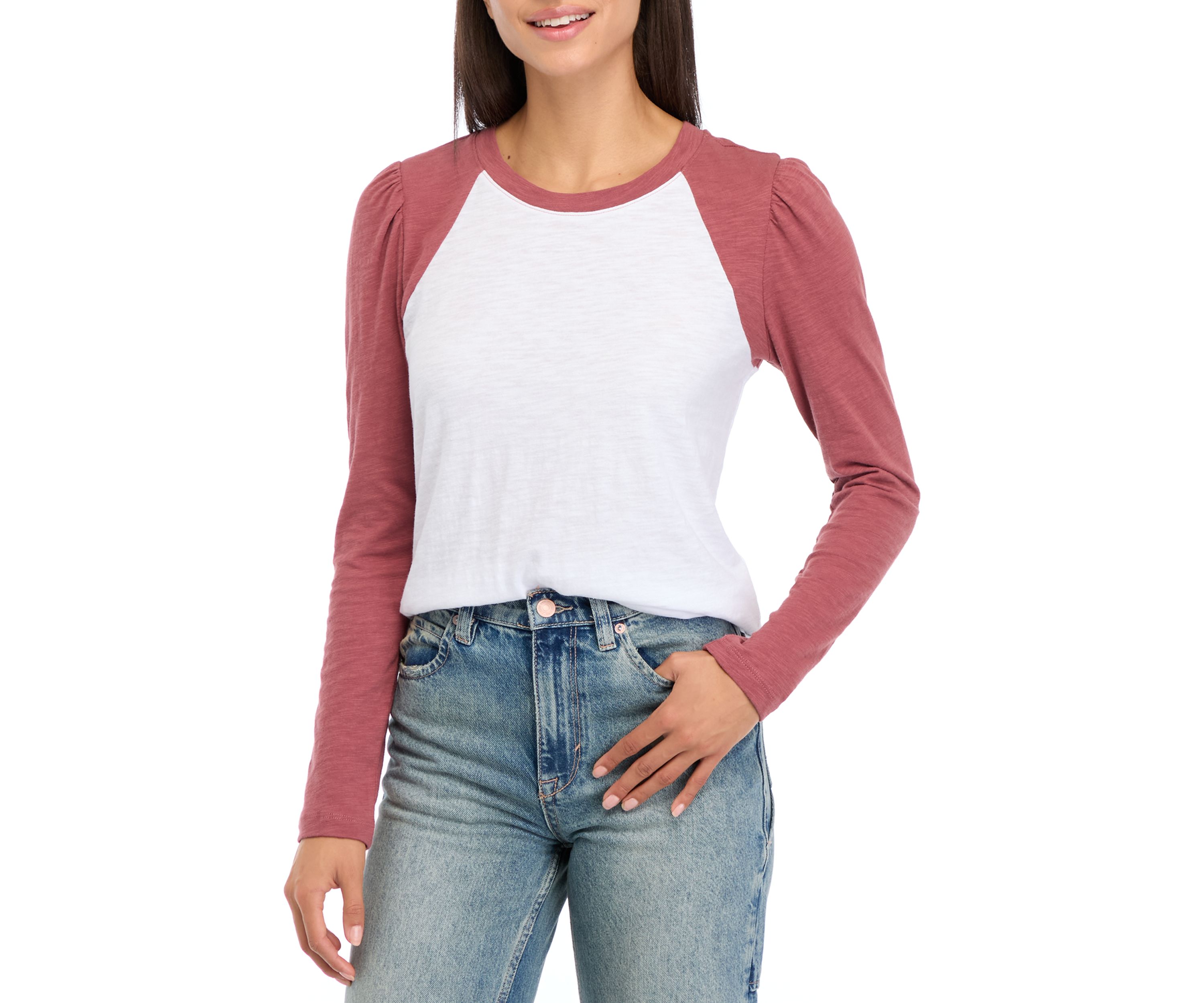 Womens Long Sleeve Baseball T-Shirt