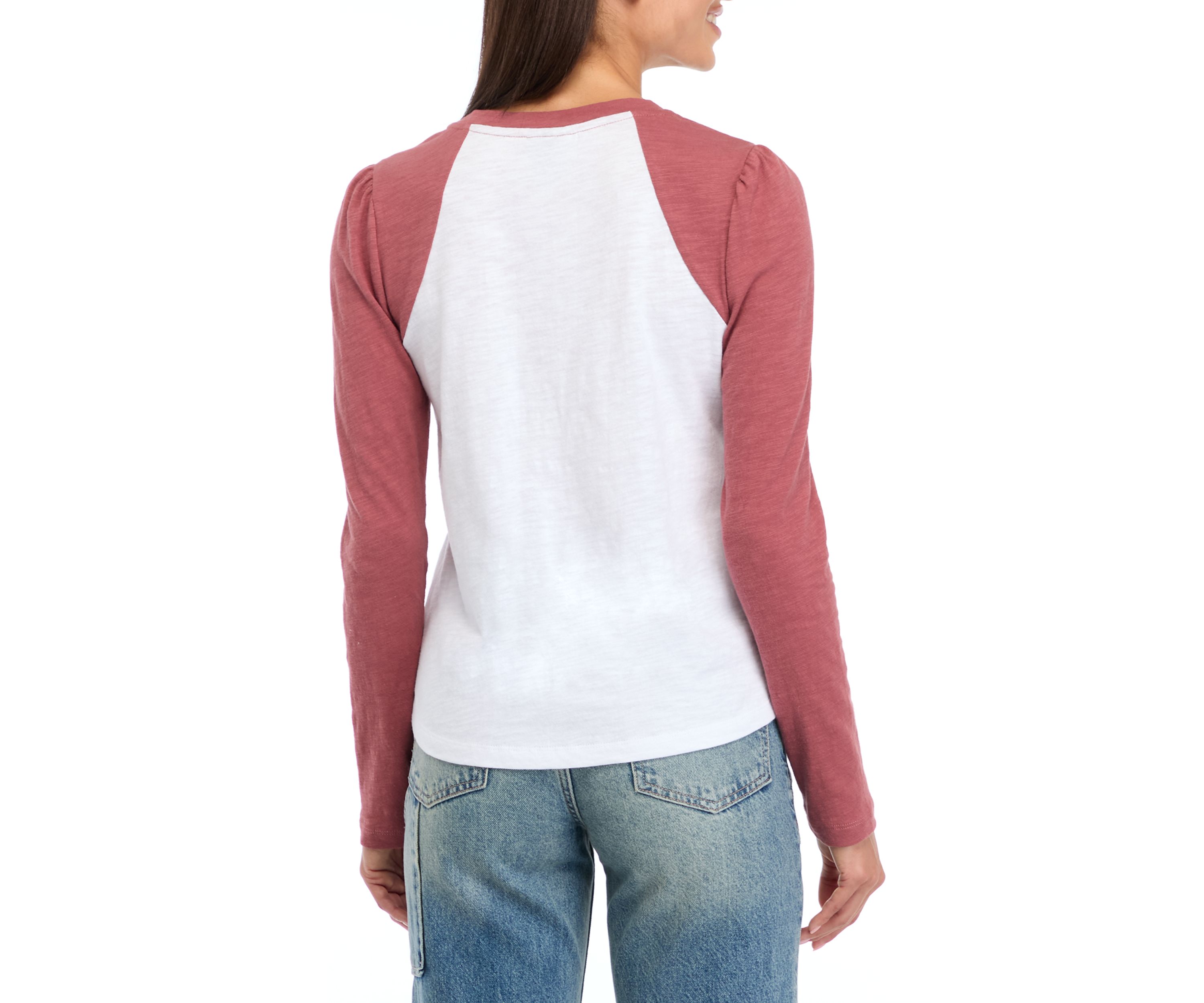 Womens Long Sleeve Baseball T-Shirt