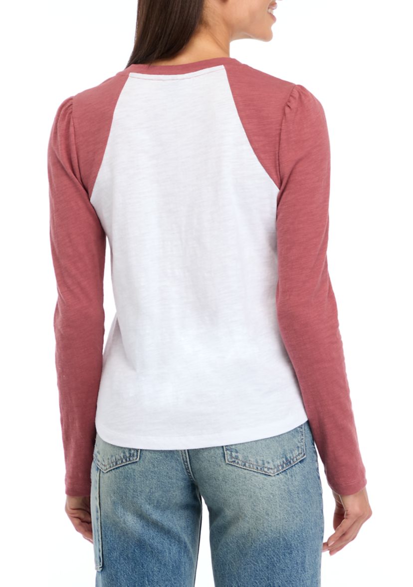 Womens Long Sleeve Baseball T-Shirt