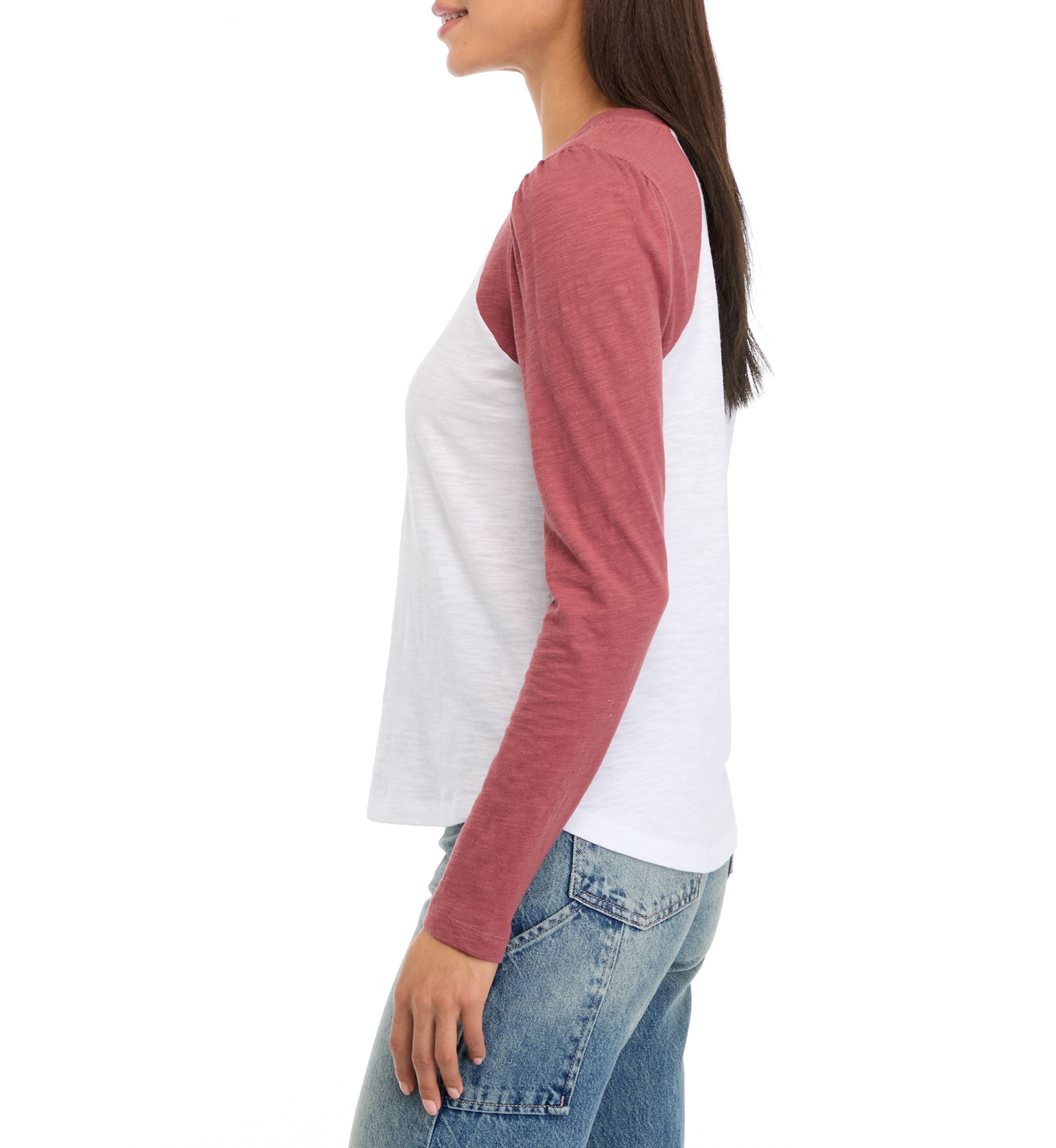 Womens Long Sleeve Baseball T-Shirt