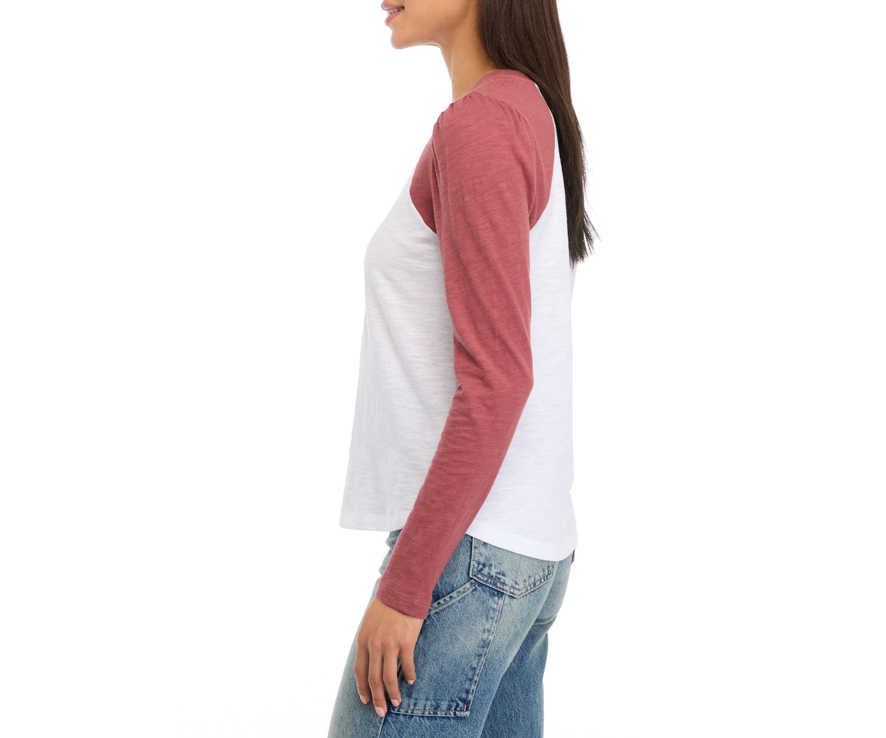 Womens Long Sleeve Baseball T-Shirt