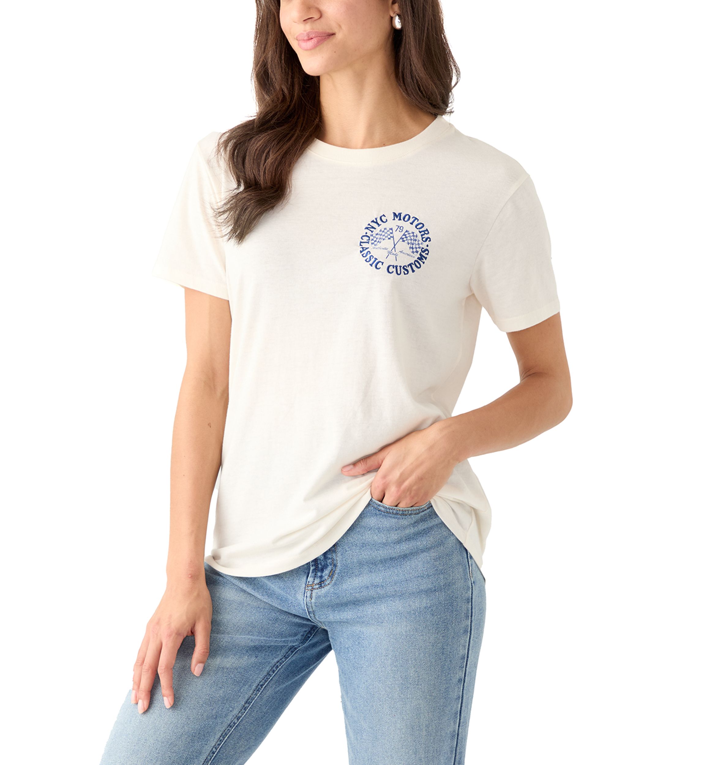 Womens NYC Motors Graphic T-Shirt