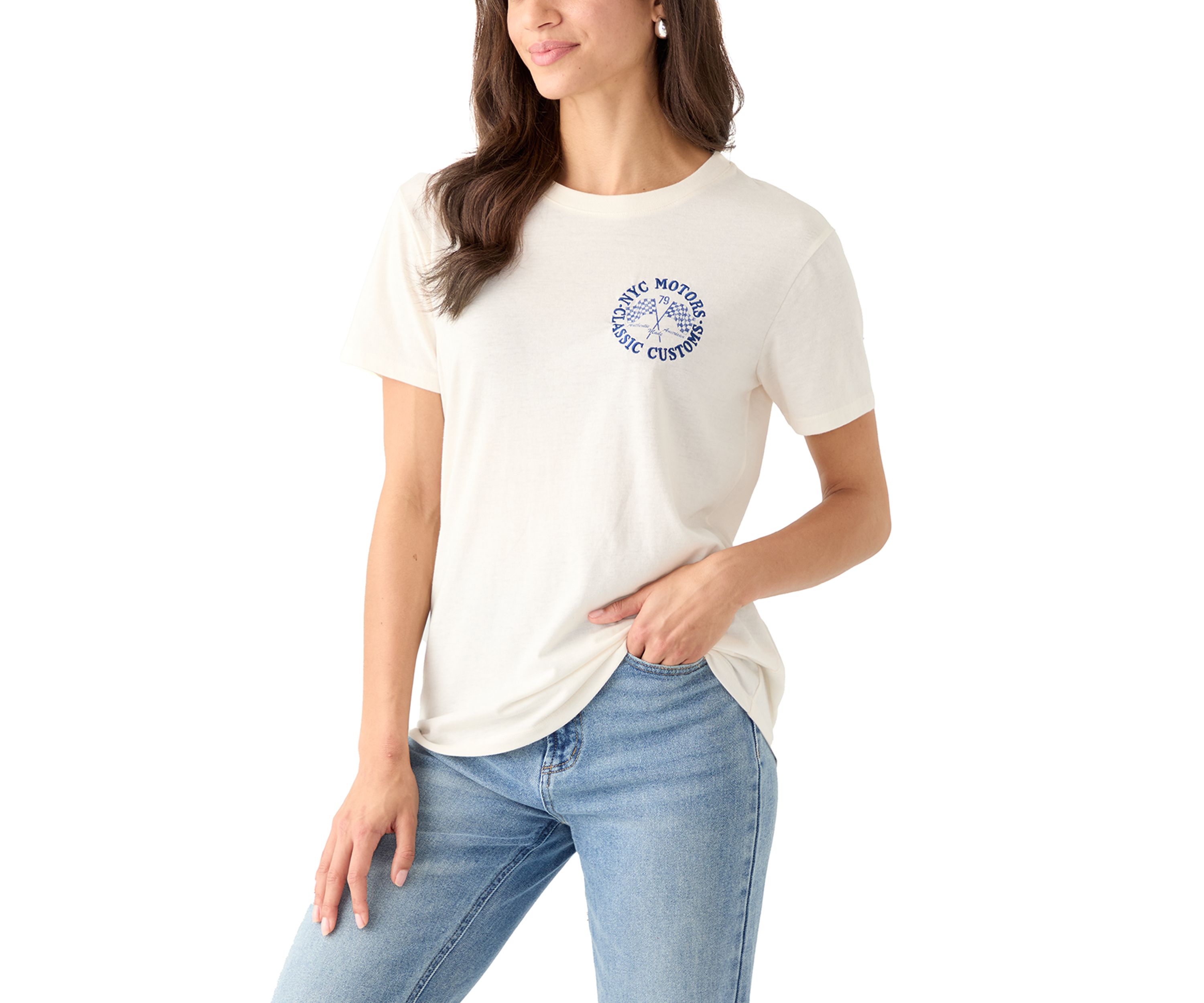 Womens NYC Motors Graphic T-Shirt