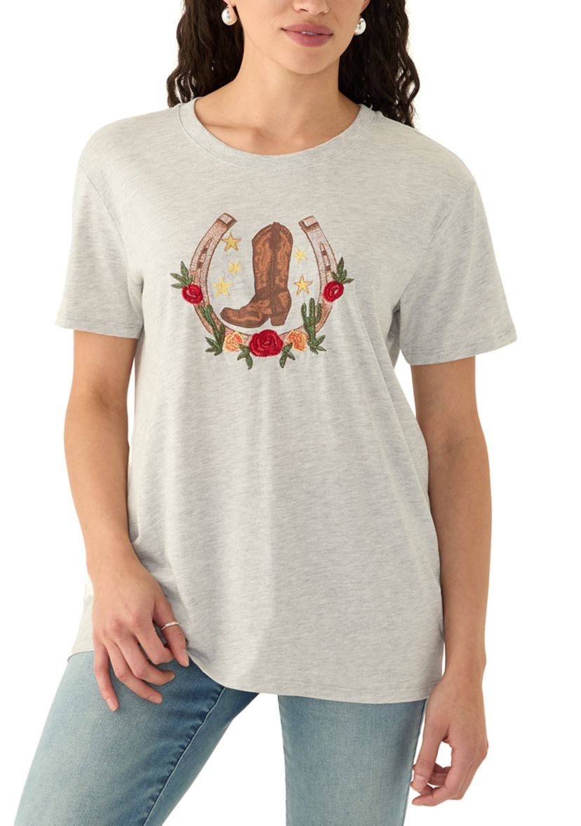 Womens Horseshoe Graphic T-Shirt