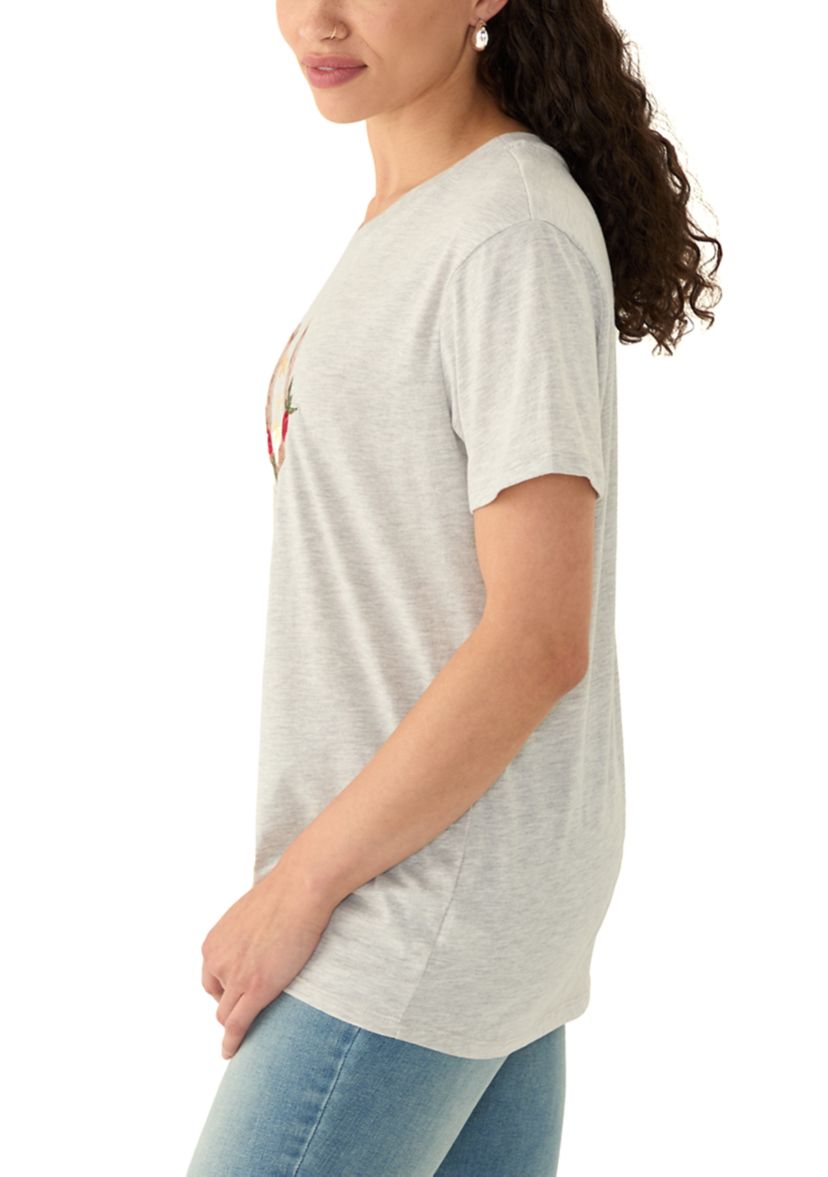 Womens Horseshoe Graphic T-Shirt