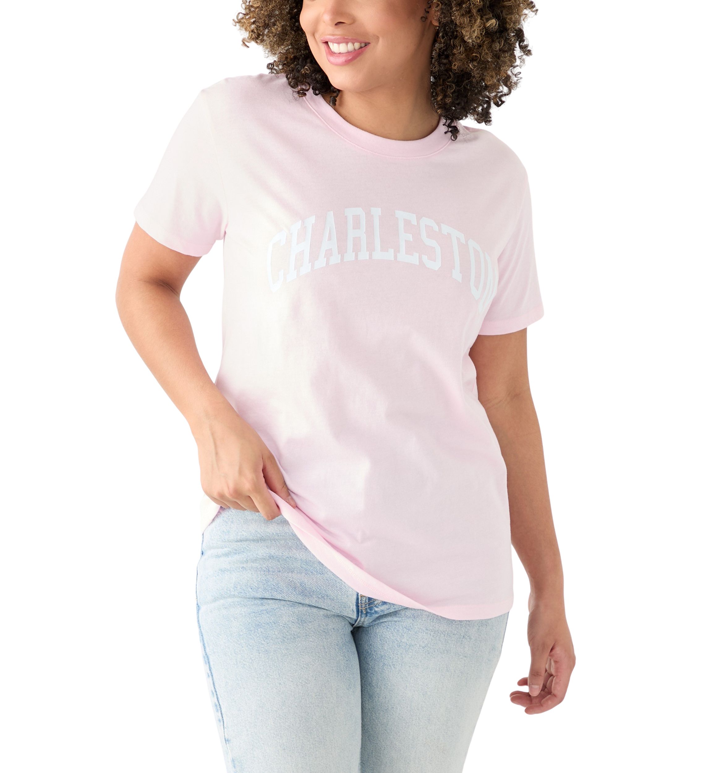 Womens Charleston Oversized Graphic T-Shirt