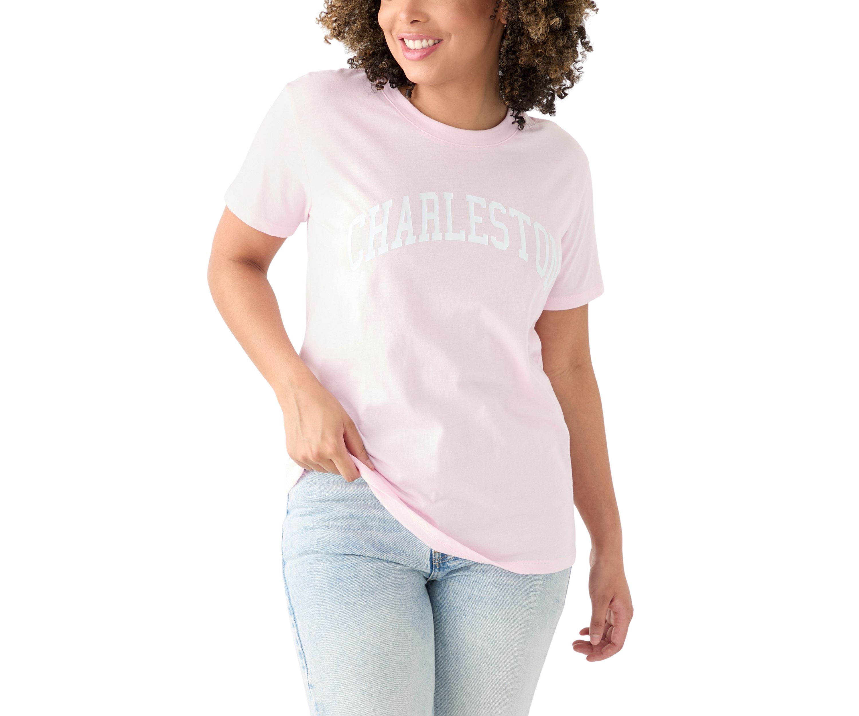 Womens Charleston Oversized Graphic T-Shirt