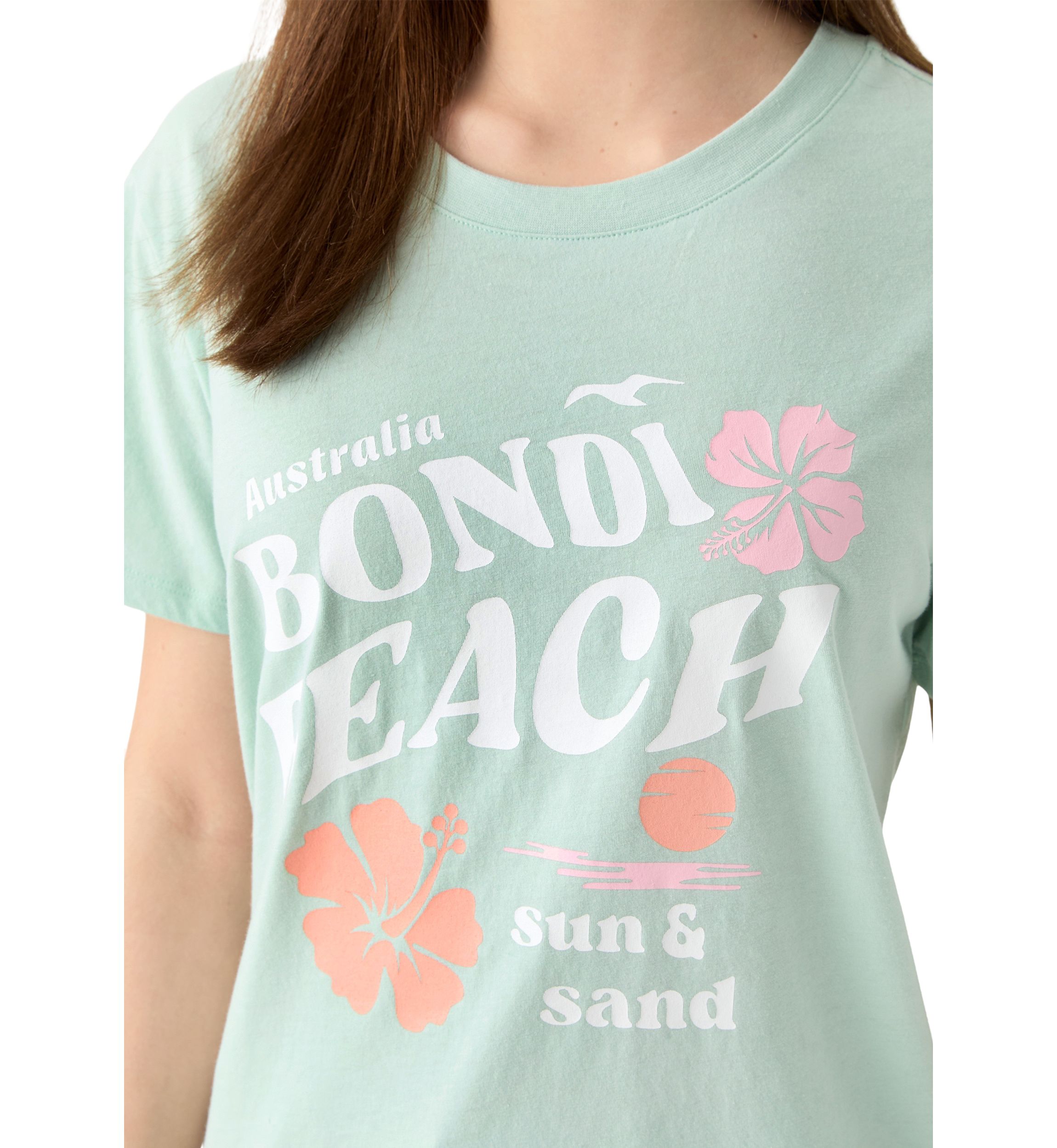 Womens Bondi Beach Graphic T-Shirt