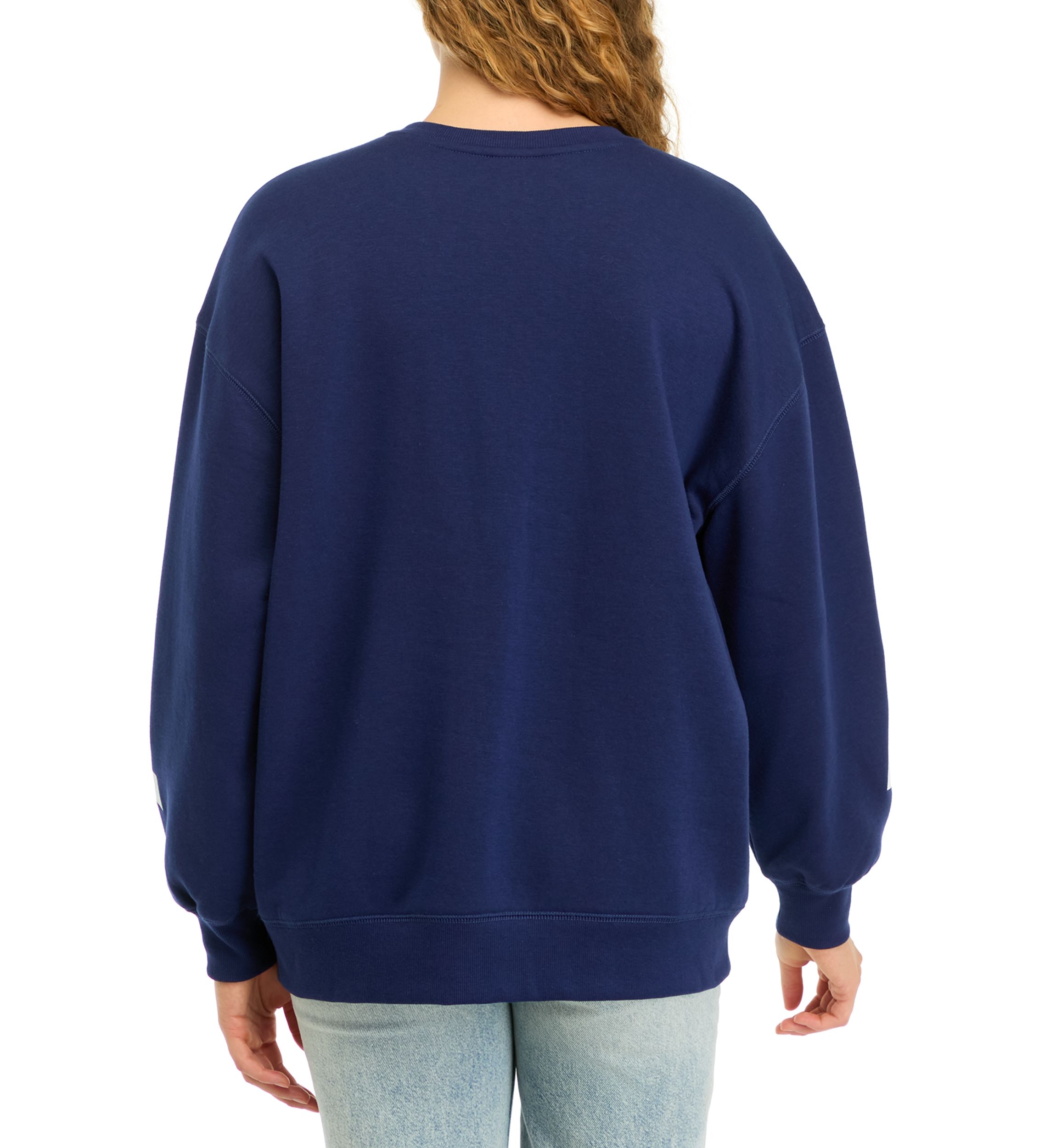 Womens Long Drop Shoulder Sleeve Graphic Pullover